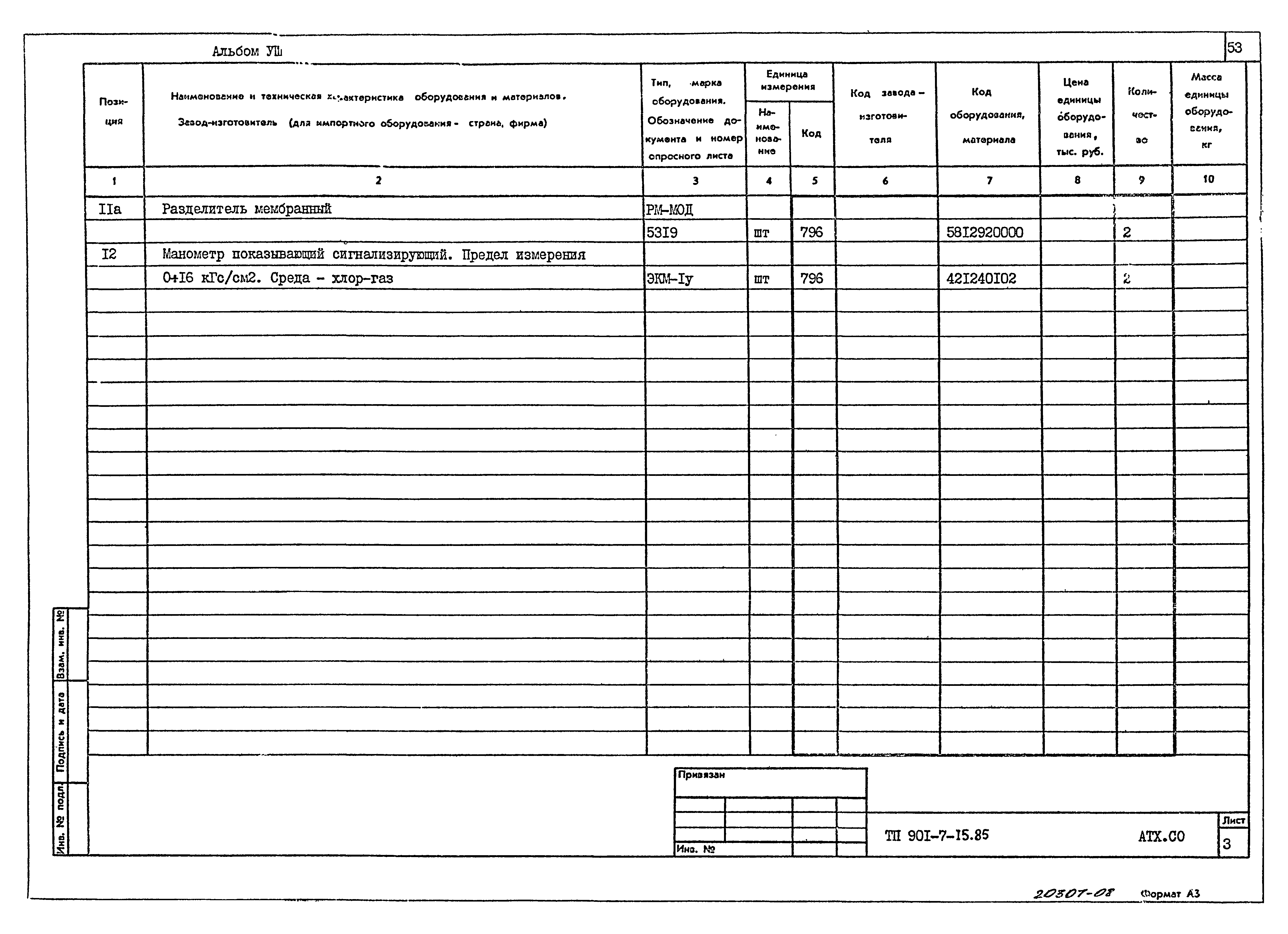 Типовой проект 901-7-15.85