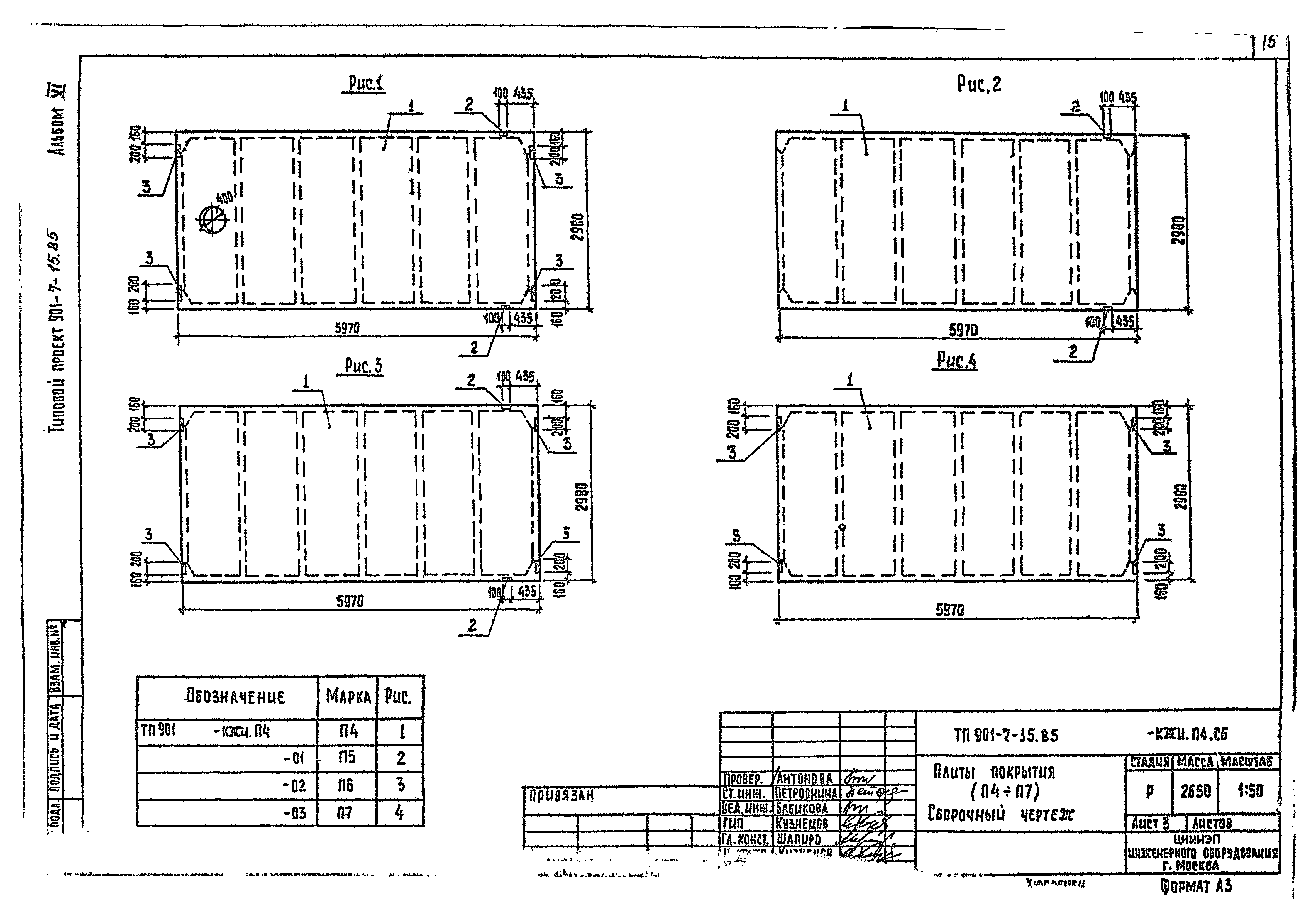 Типовой проект 901-7-15.85