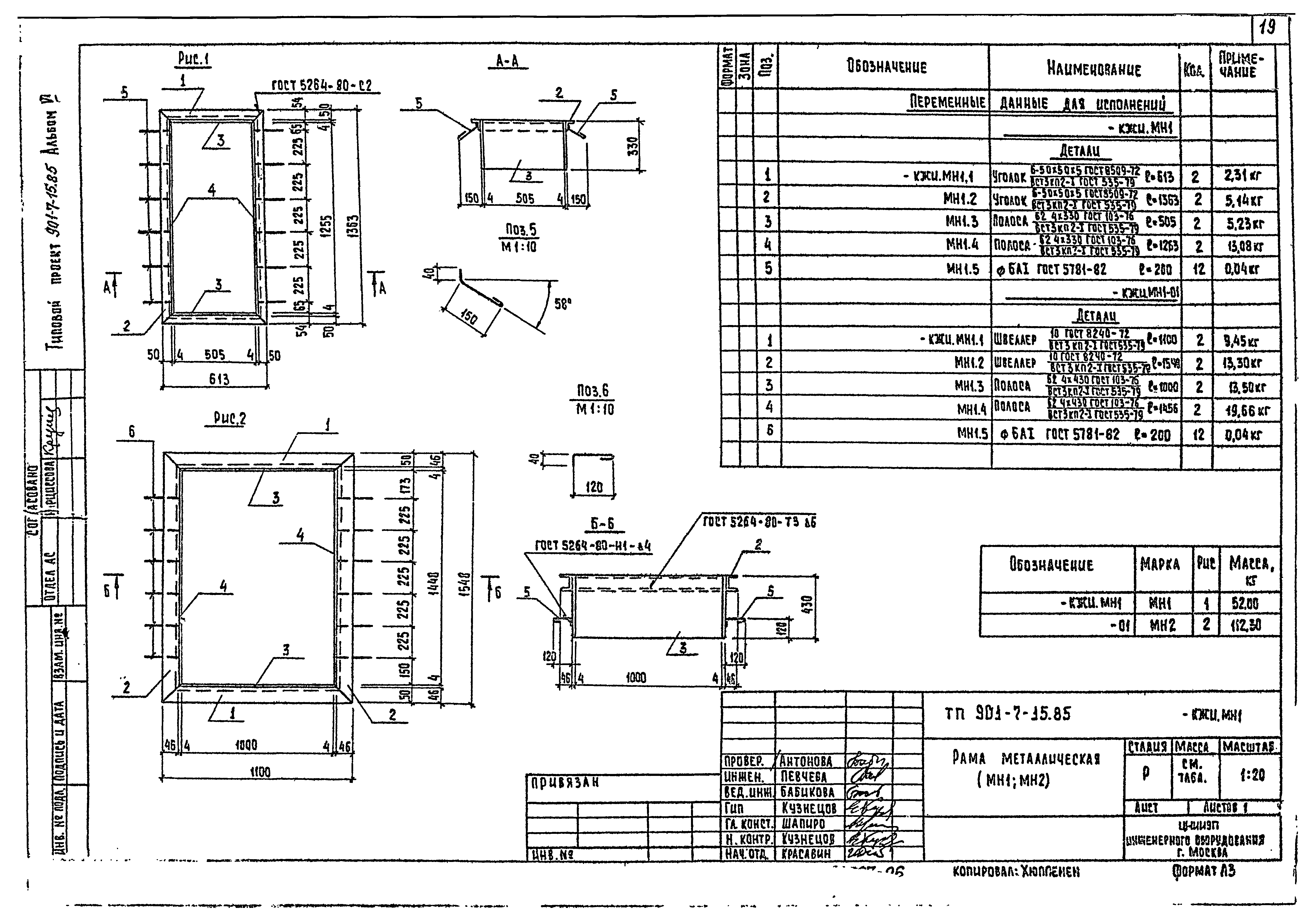 Типовой проект 901-7-15.85