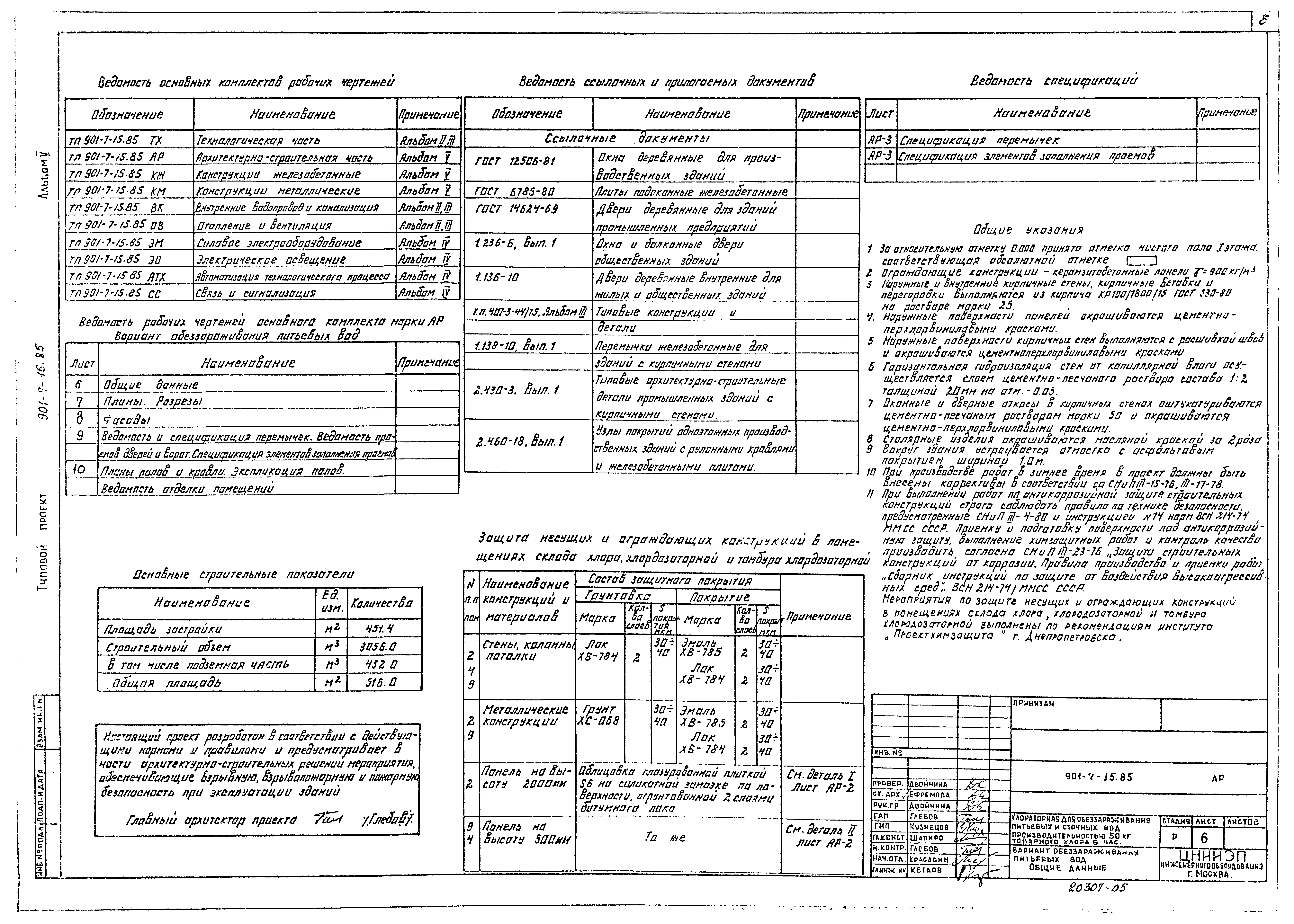 Типовой проект 901-7-15.85