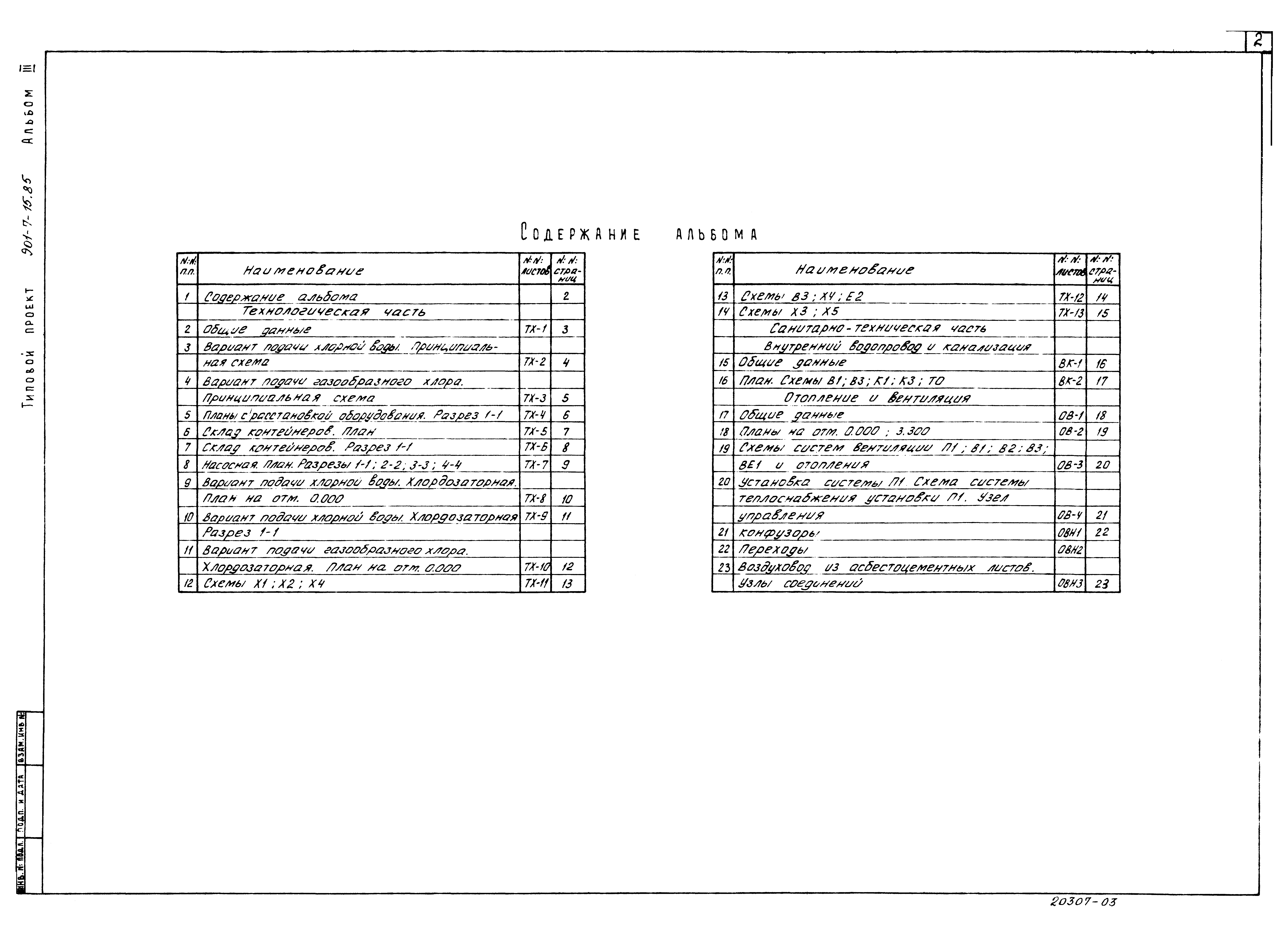 Типовой проект 901-7-15.85