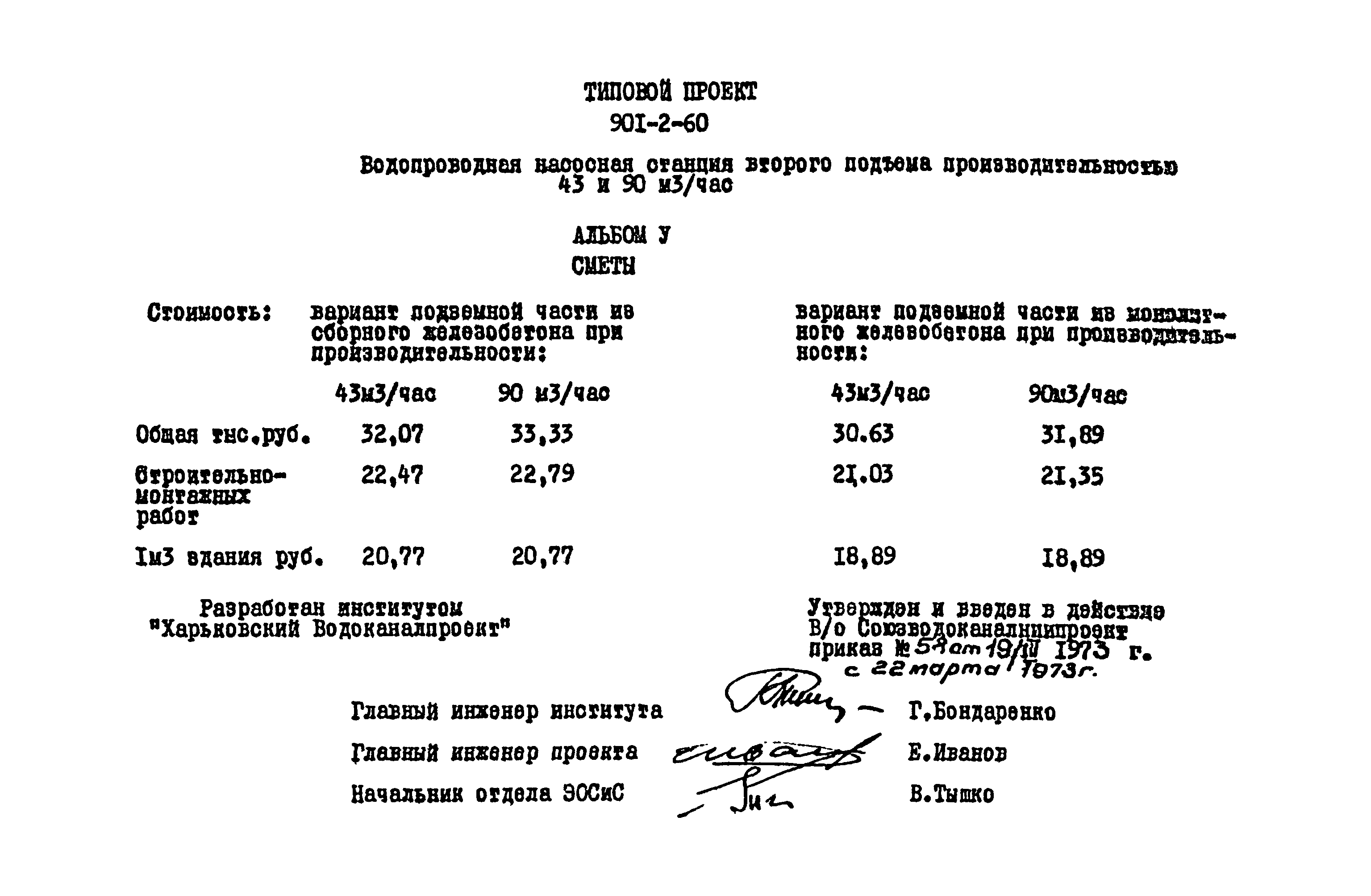 Типовой проект 901-2-60