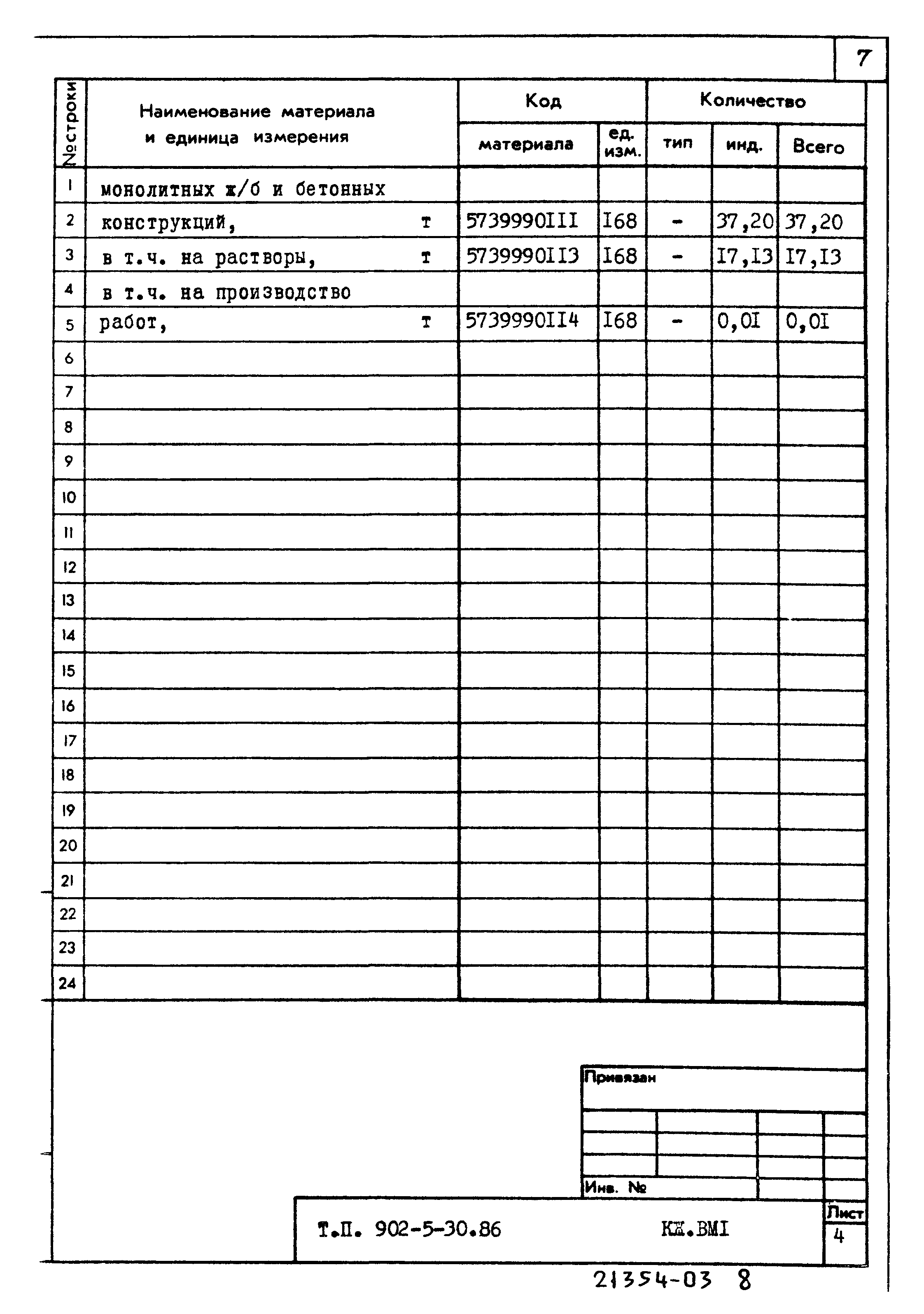 Типовой проект 902-5-30.86