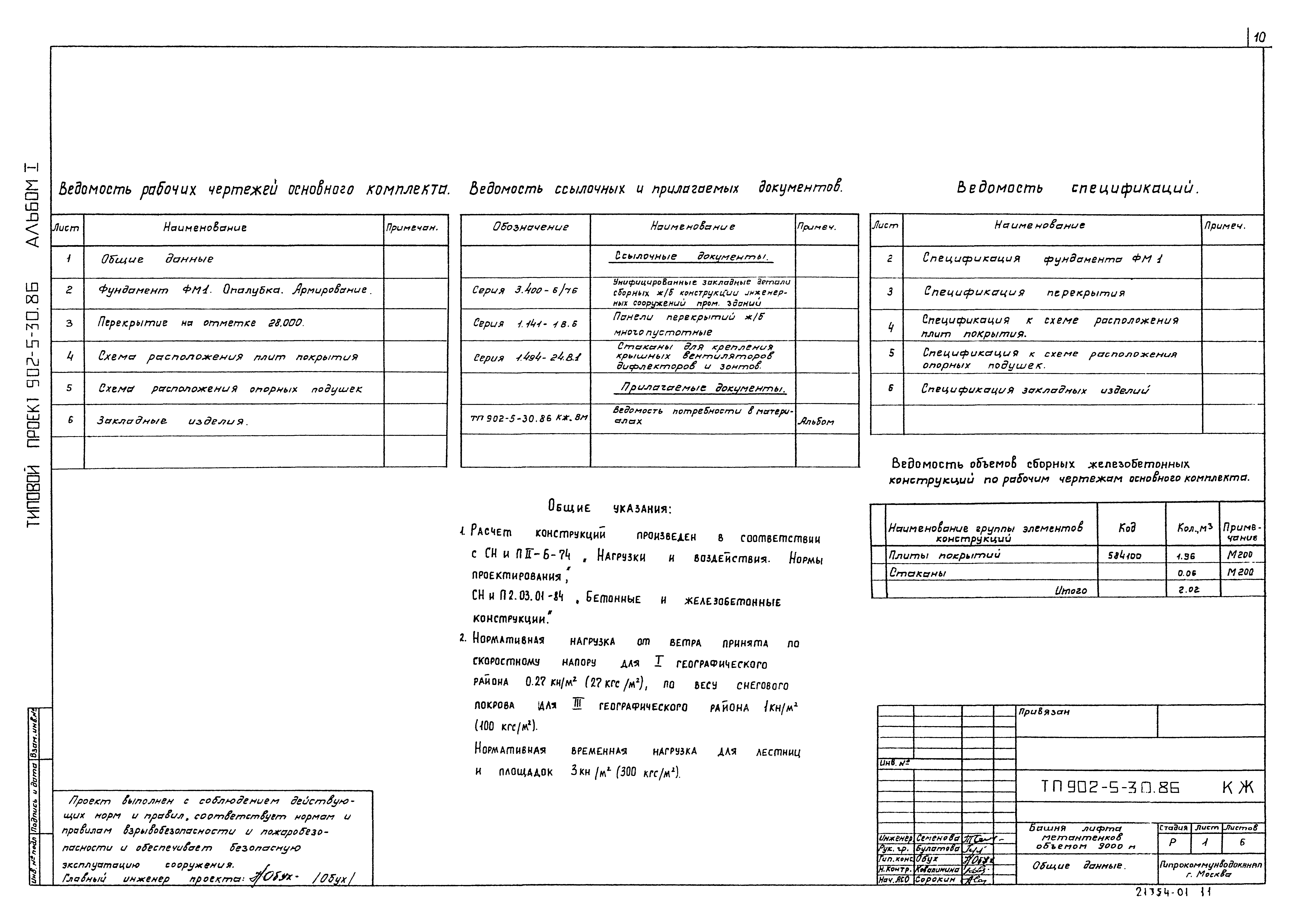 Типовой проект 902-5-30.86