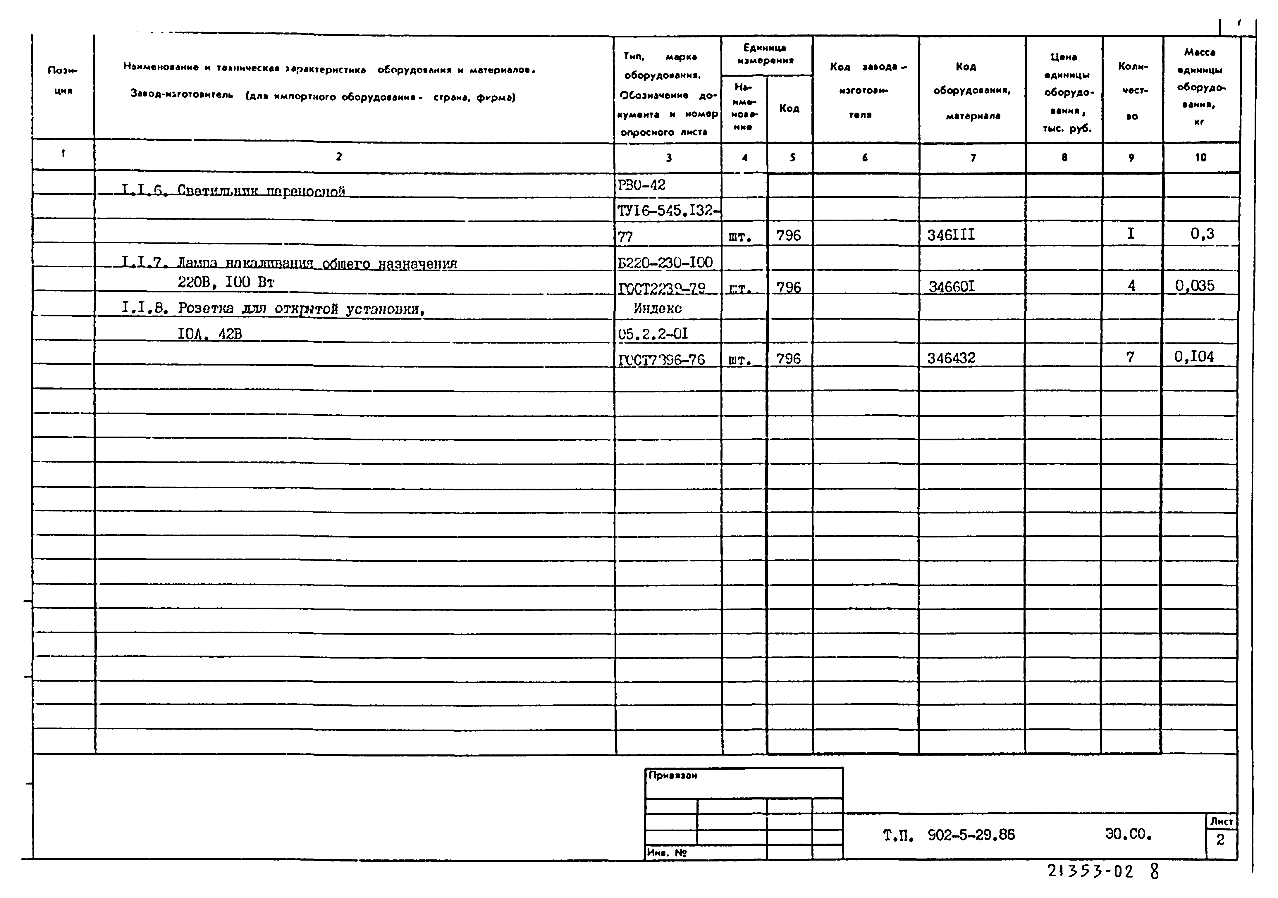 Типовой проект 902-5-29.86