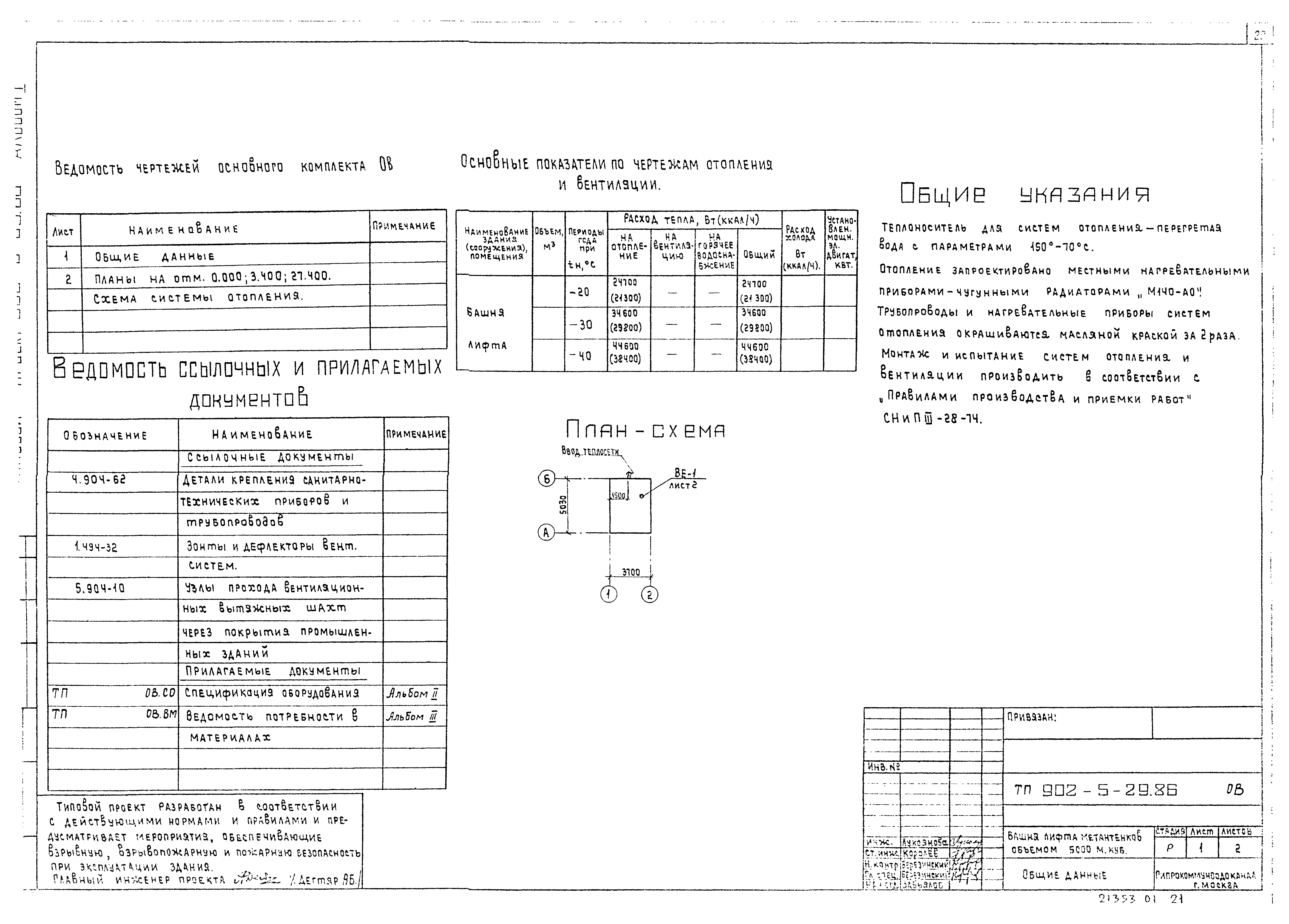 Типовой проект 902-5-29.86