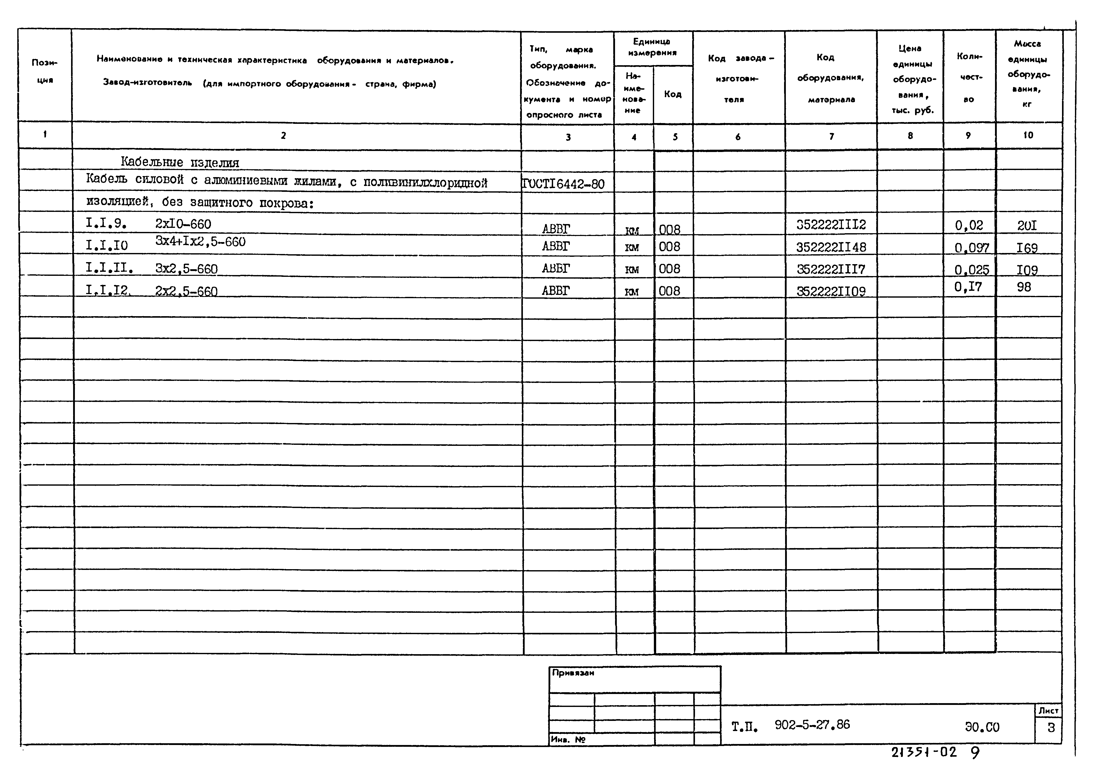 Типовой проект 902-5-27.86