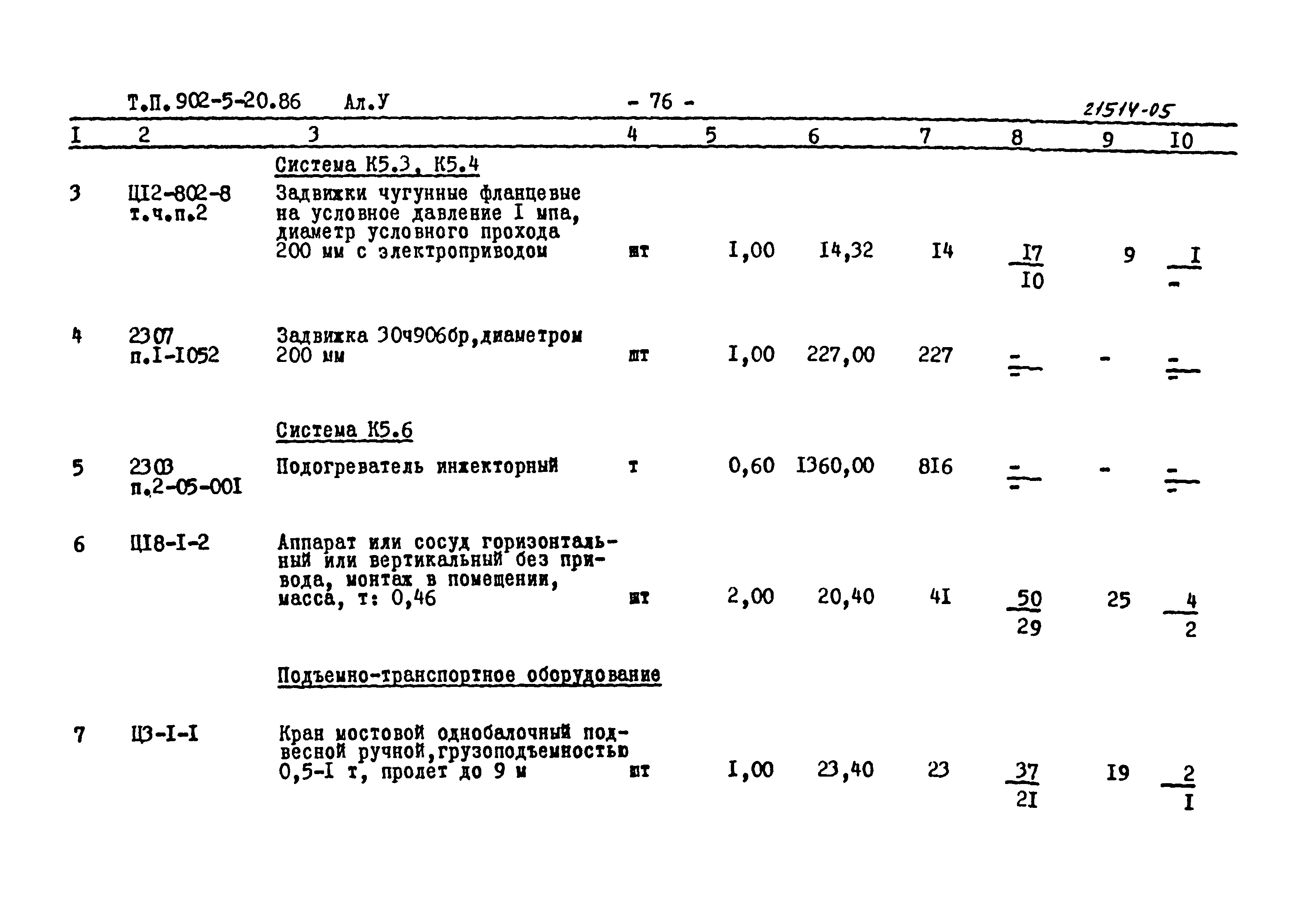 Типовой проект 902-5-20.86