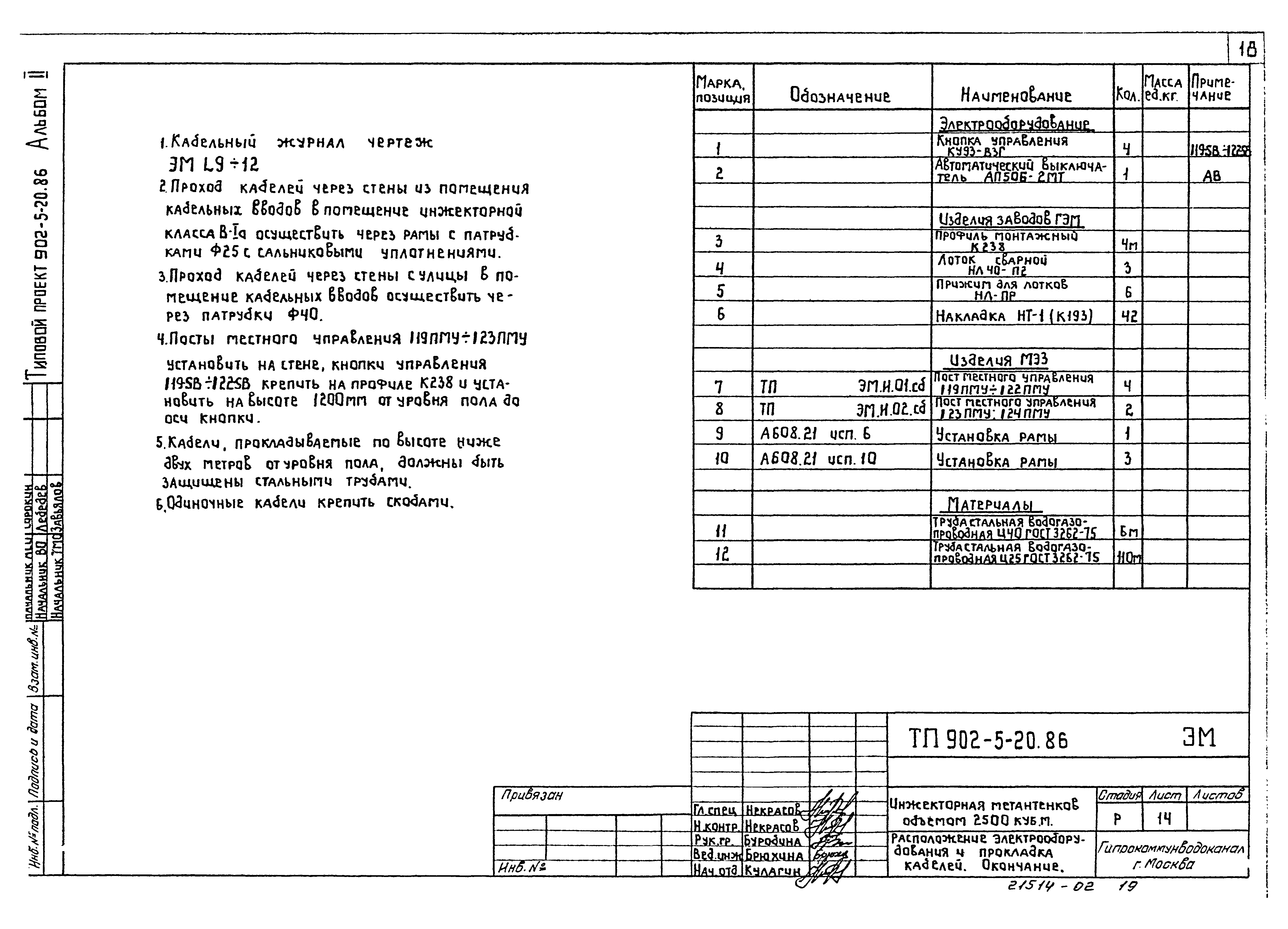 Типовой проект 902-5-20.86