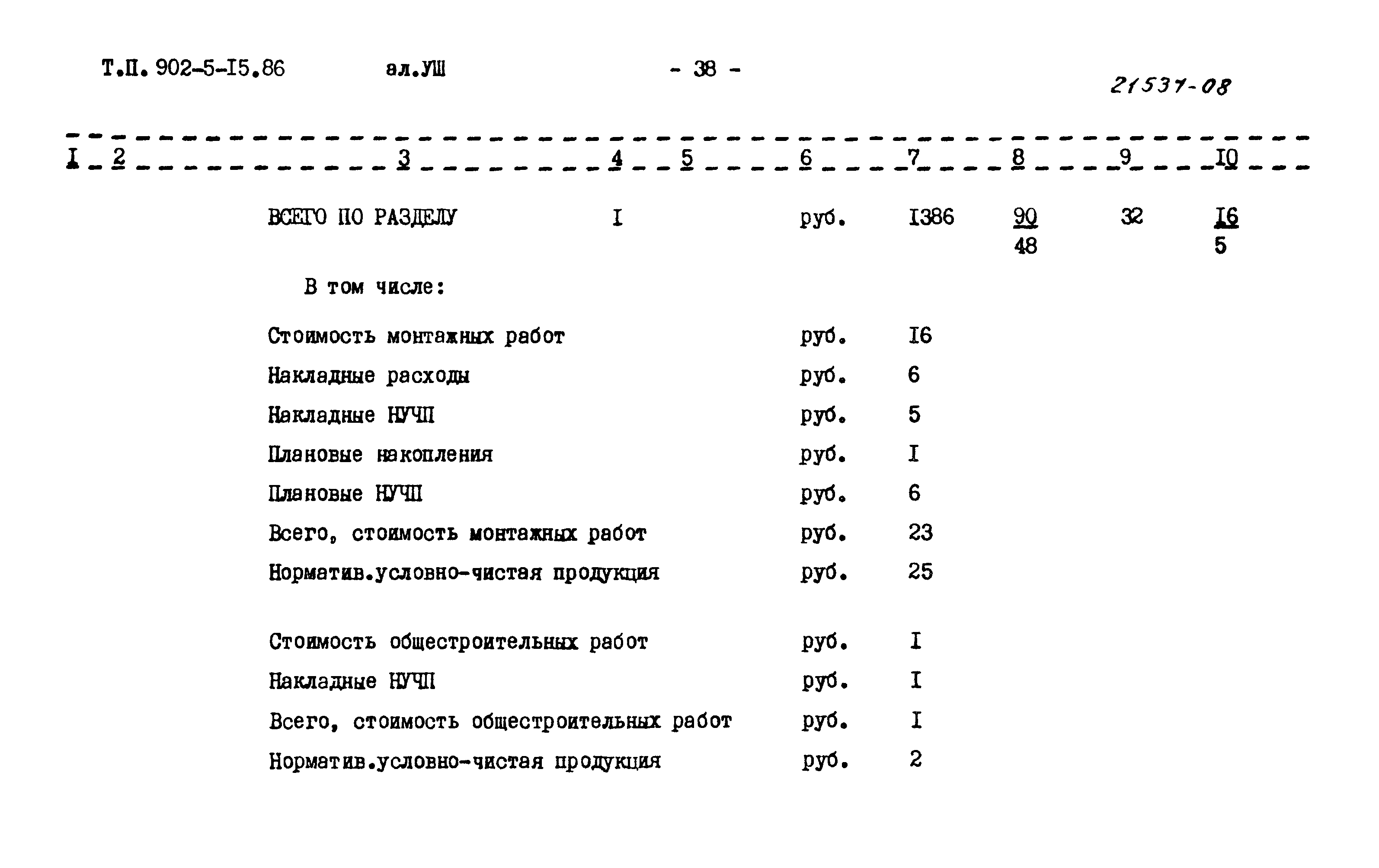 Типовой проект 902-5-15.86