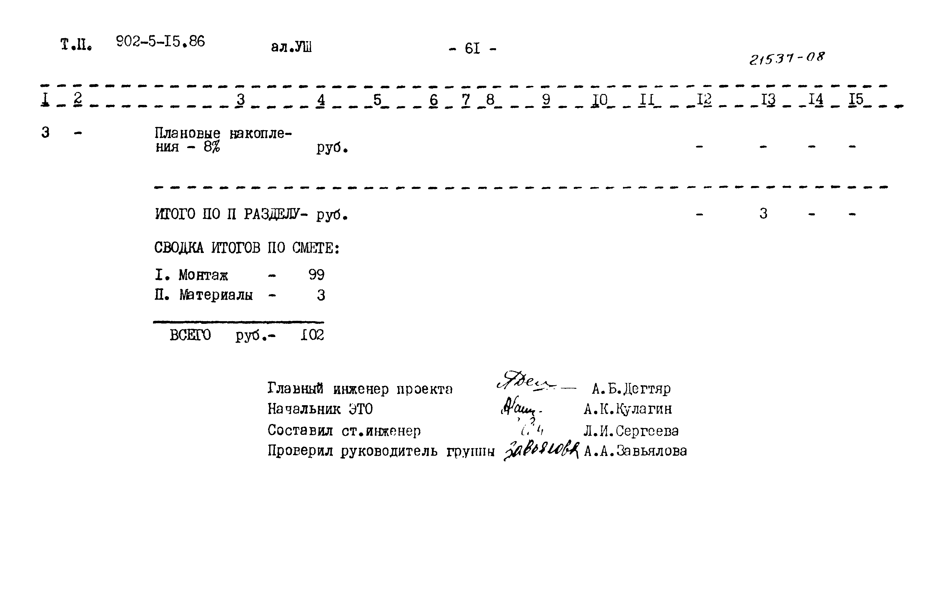 Типовой проект 902-5-15.86