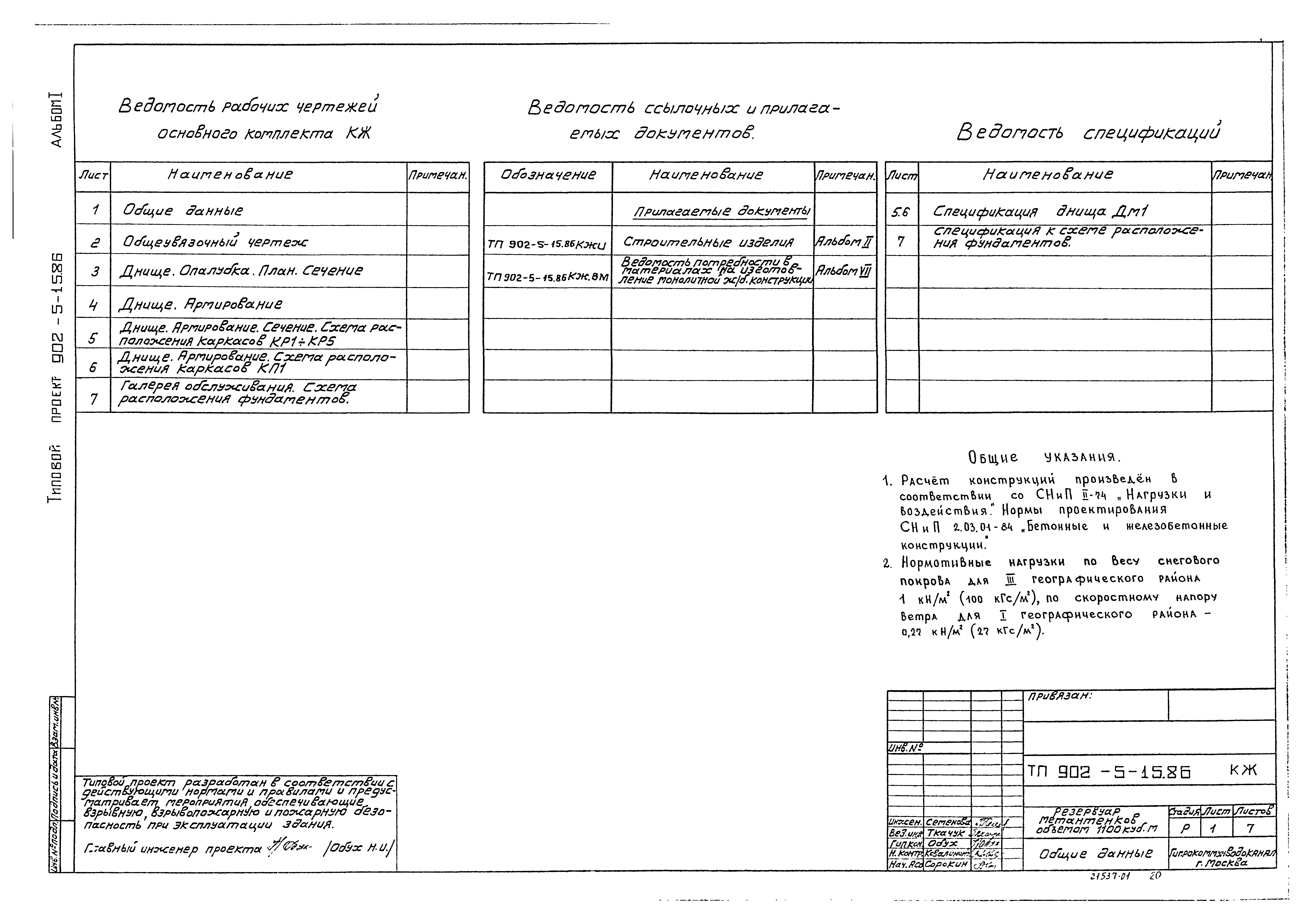 Типовой проект 902-5-15.86