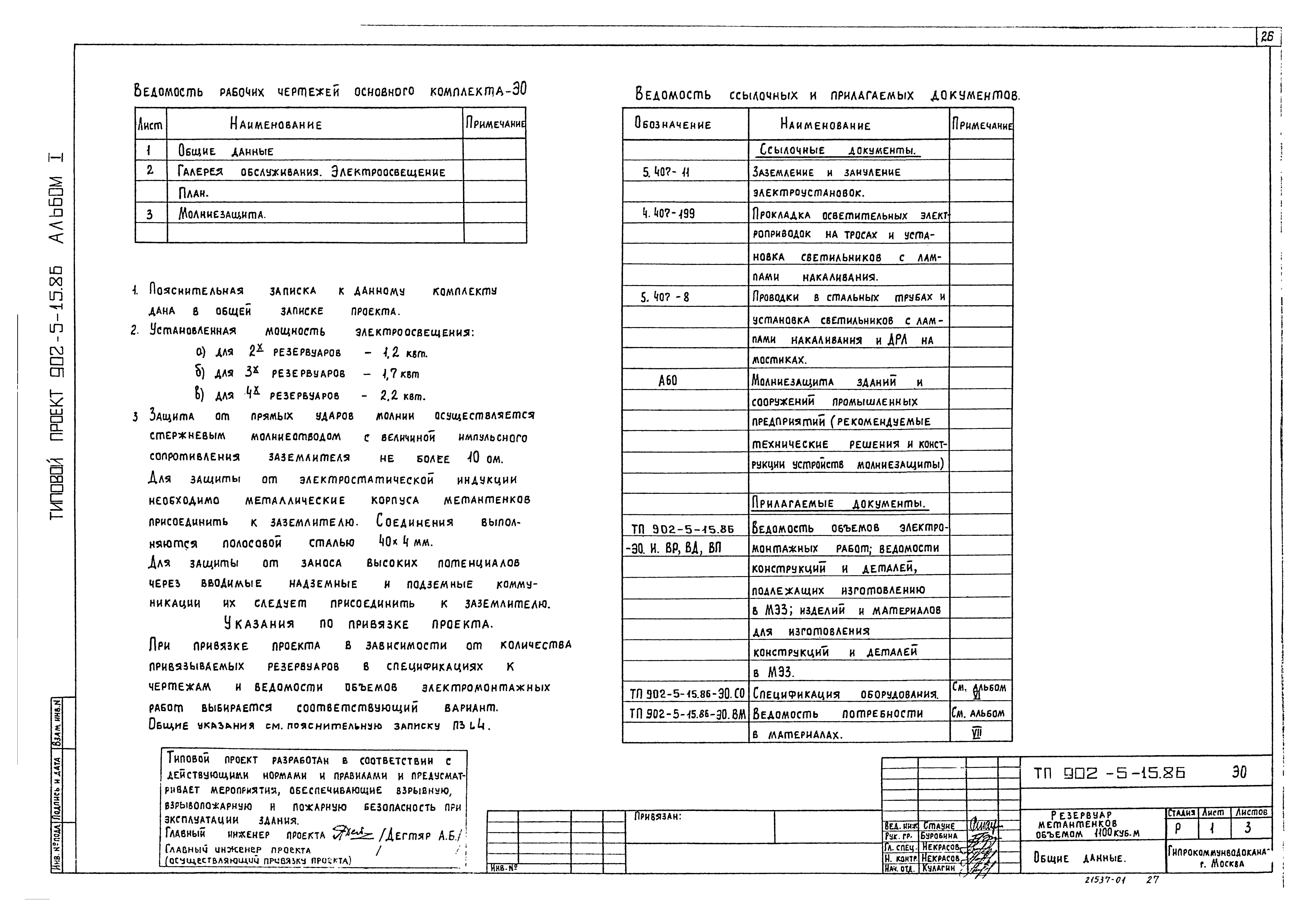 Типовой проект 902-5-15.86