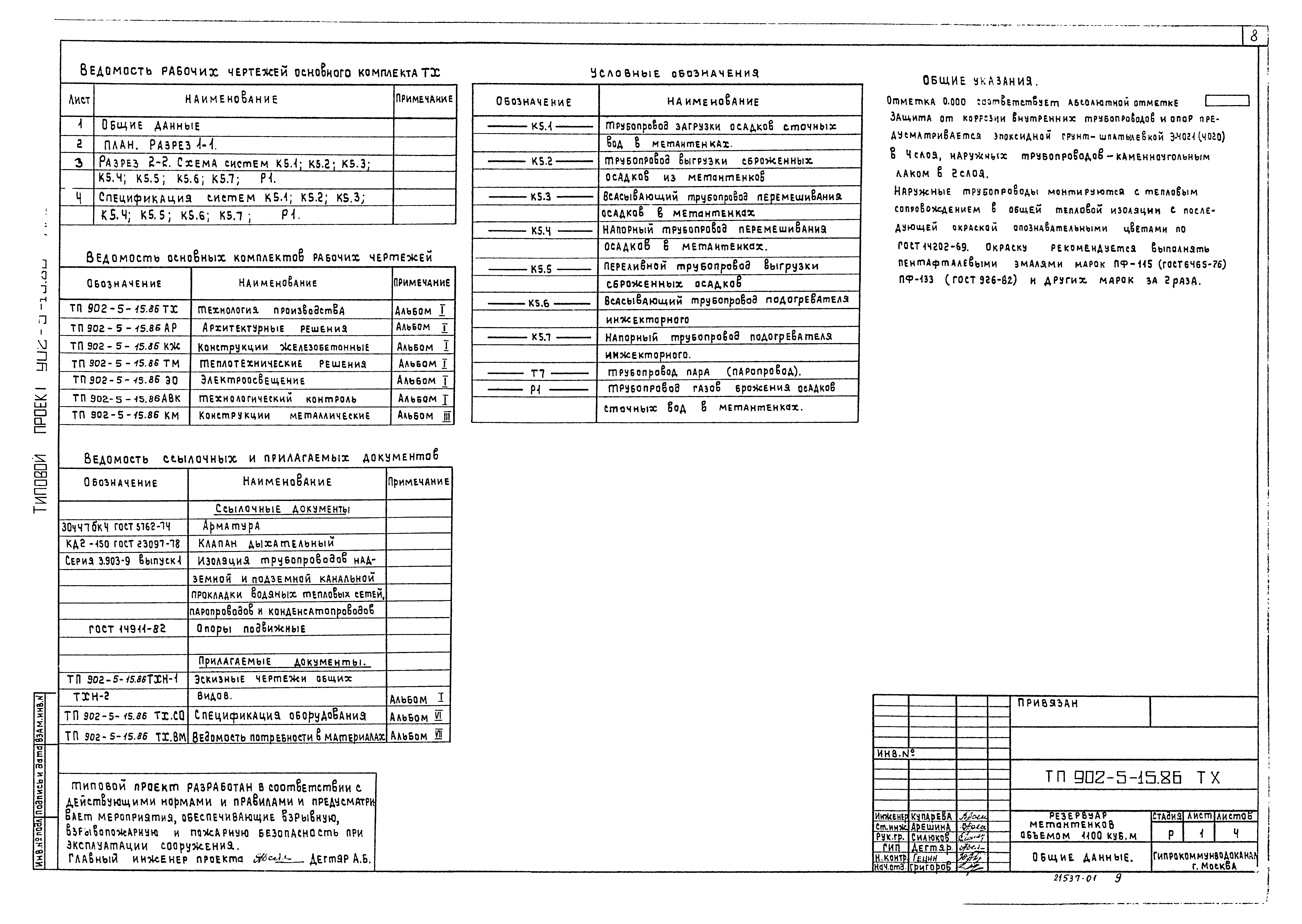 Типовой проект 902-5-15.86