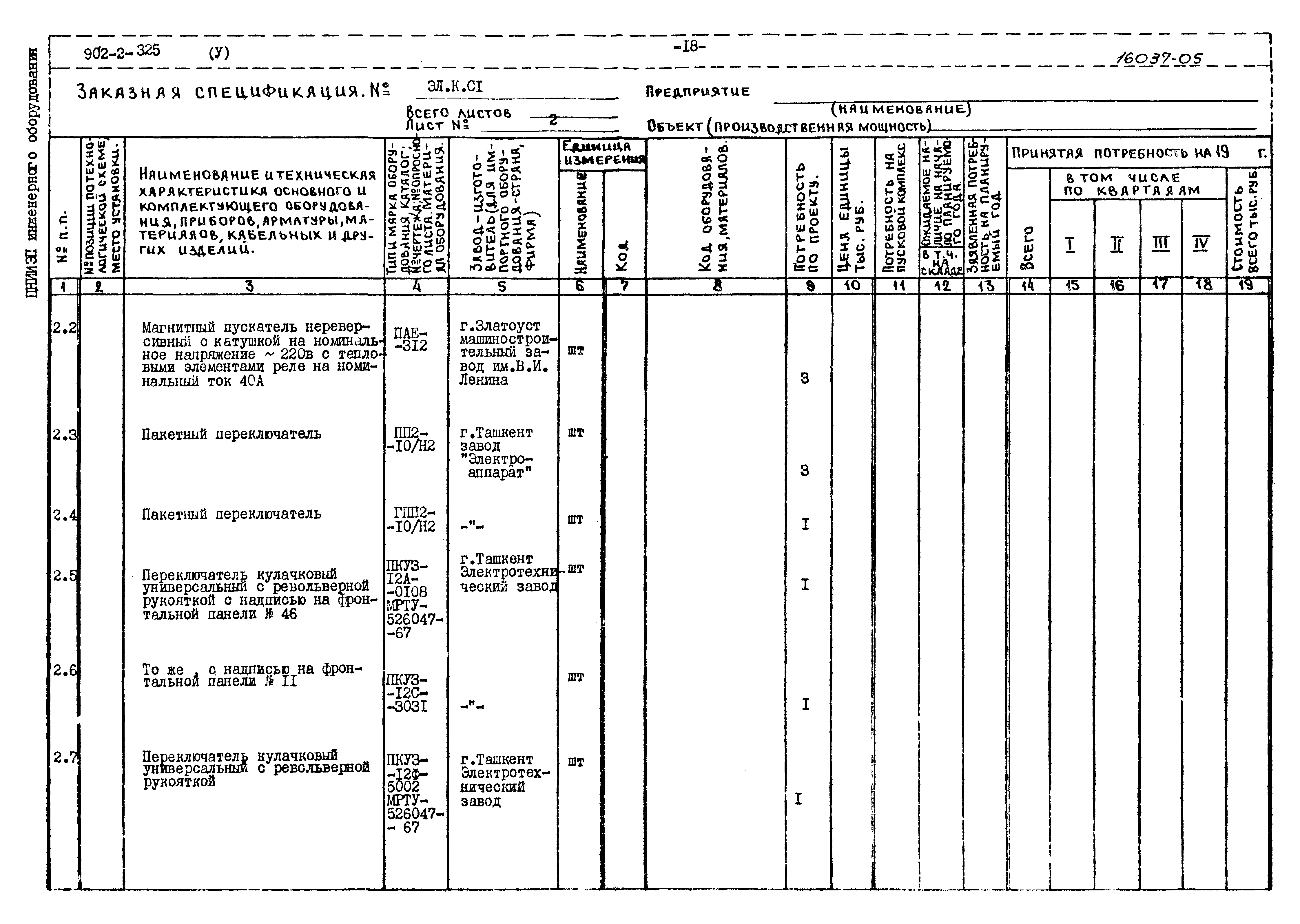 Типовой проект 902-2-325