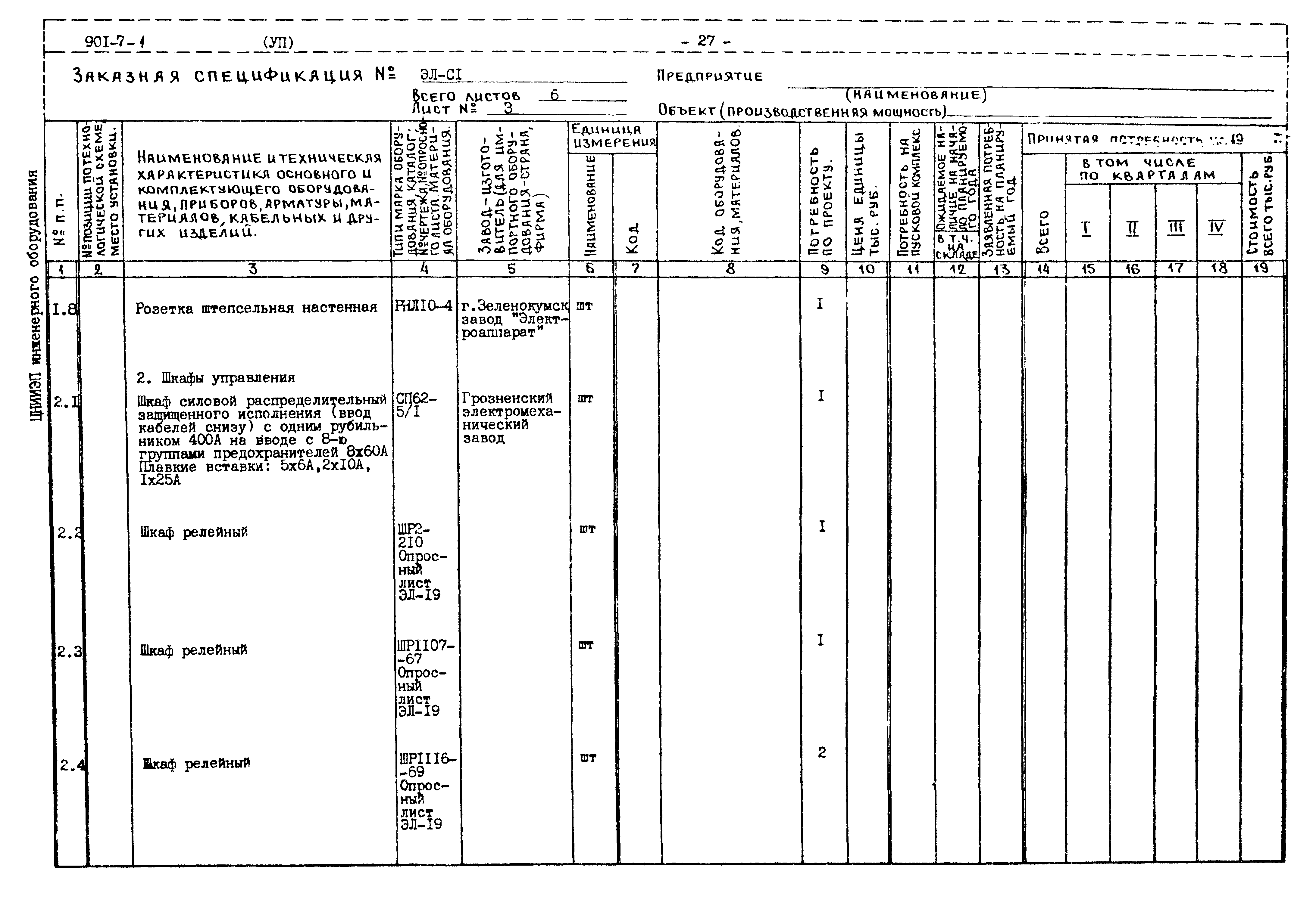 Типовой проект 901-7-1