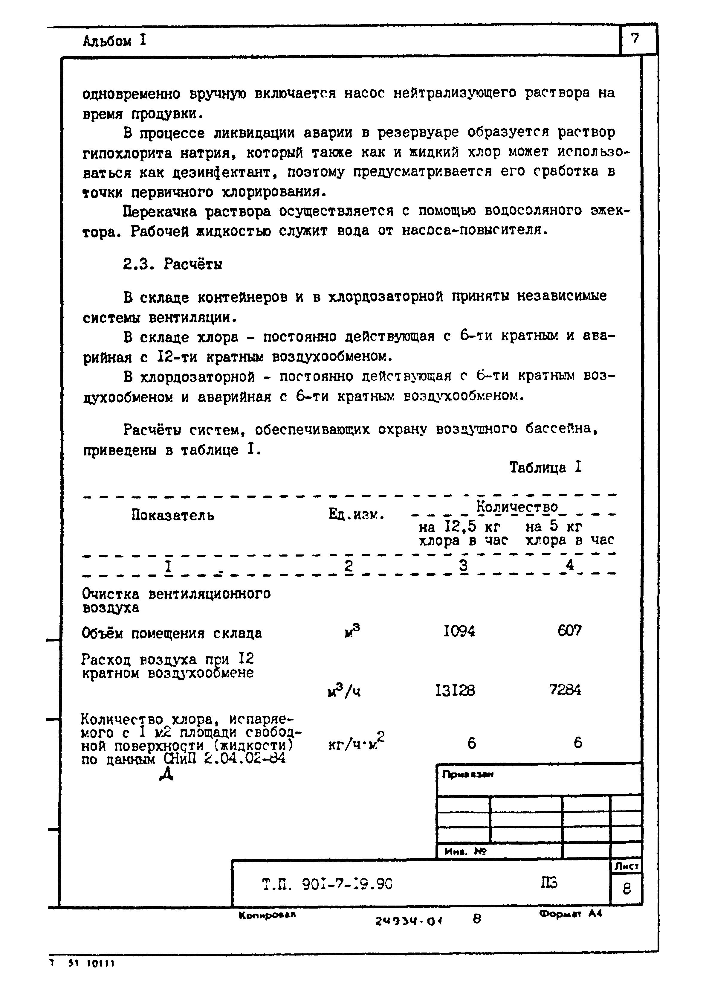 Типовой проект 901-7-19.90