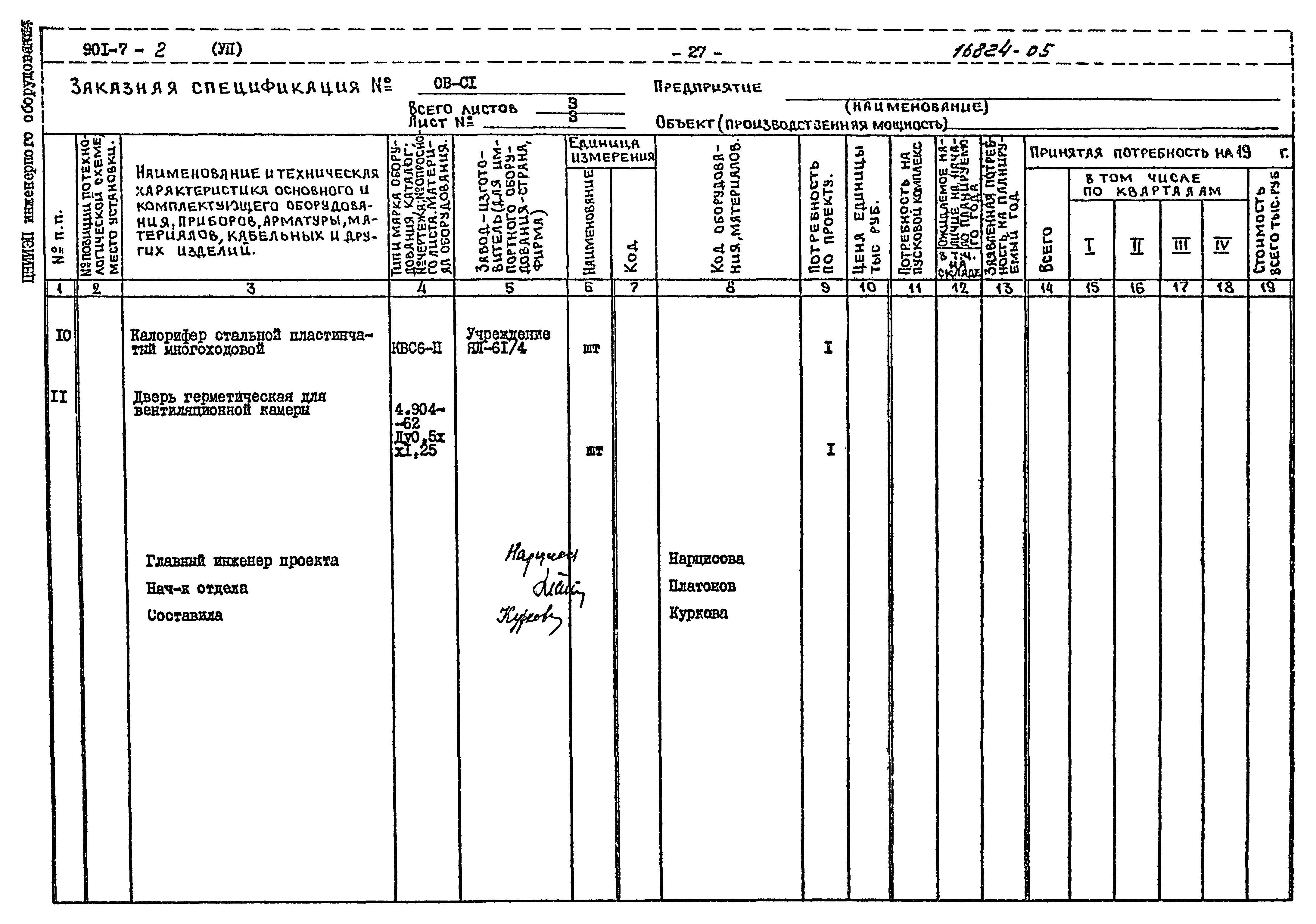 Типовой проект 901-7-2