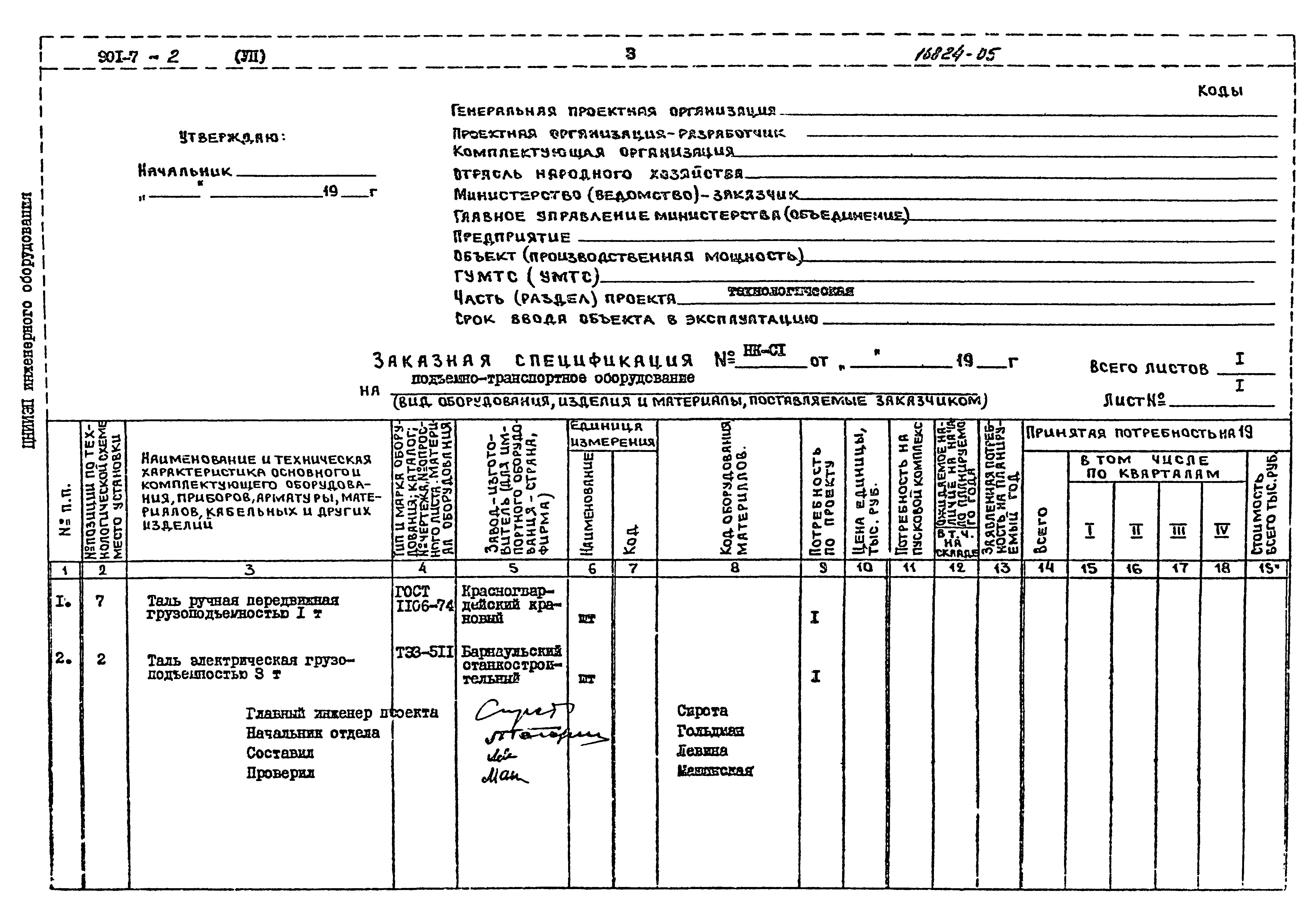 Типовой проект 901-7-2