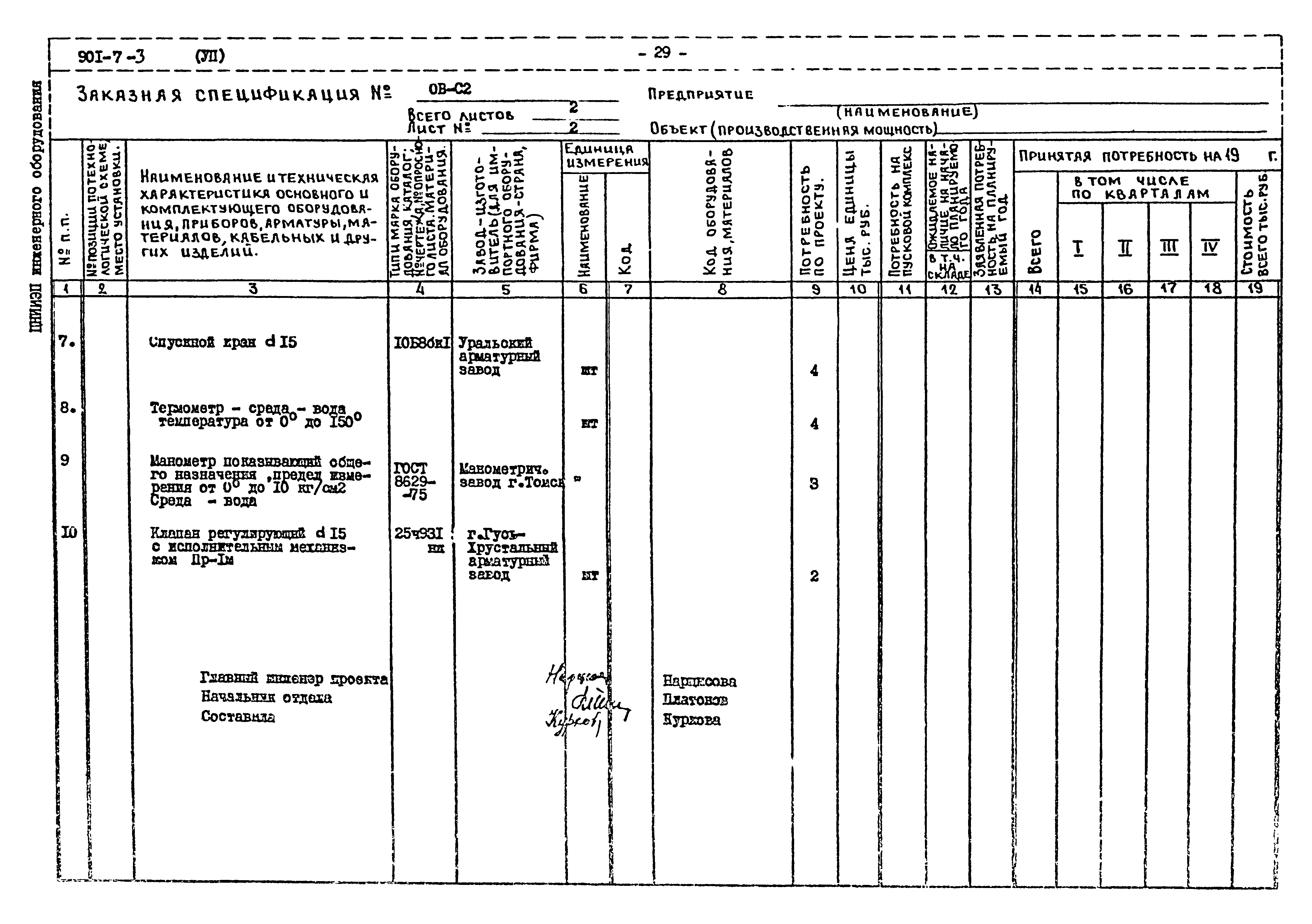 Типовой проект 901-7-3