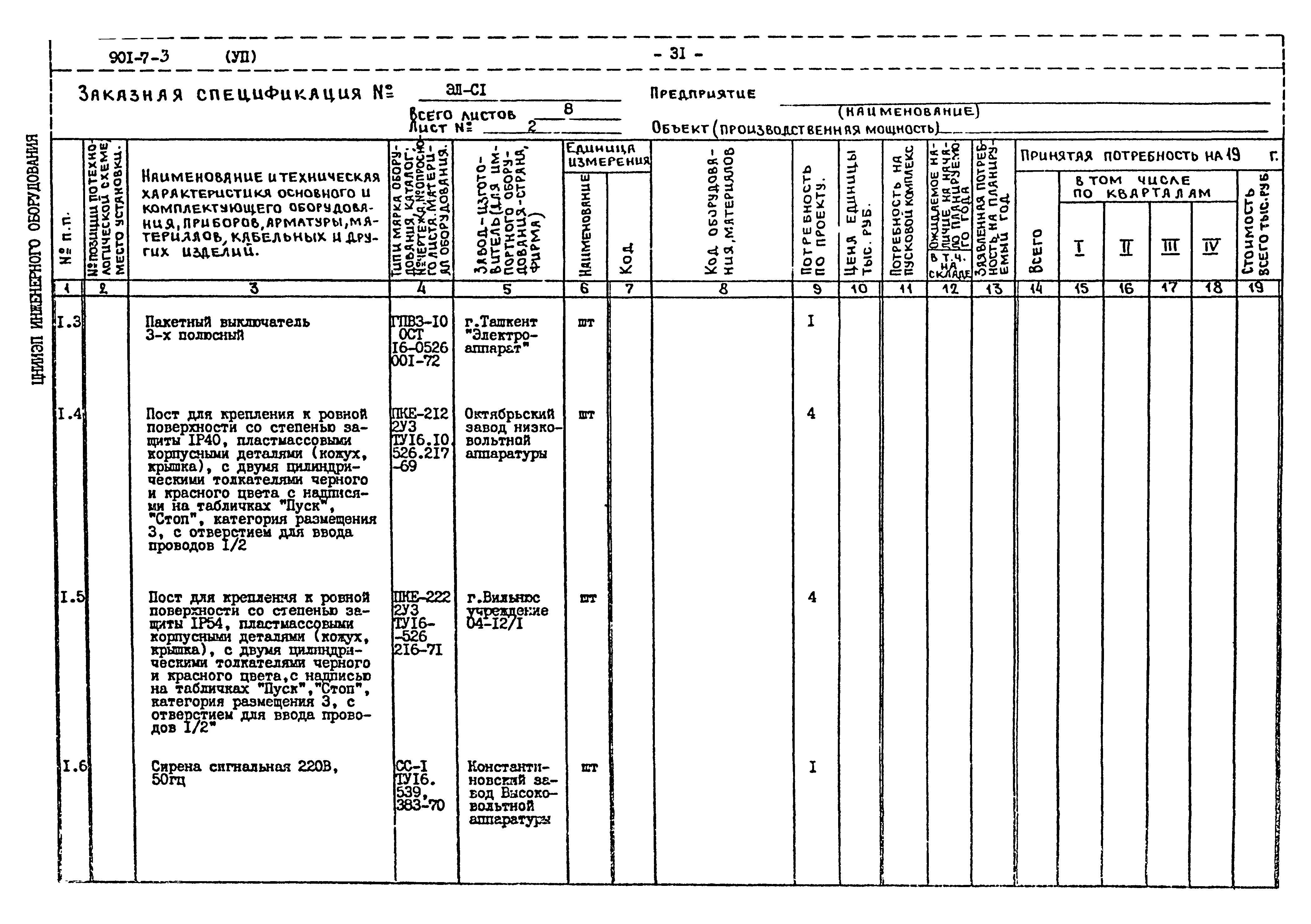 Типовой проект 901-7-3