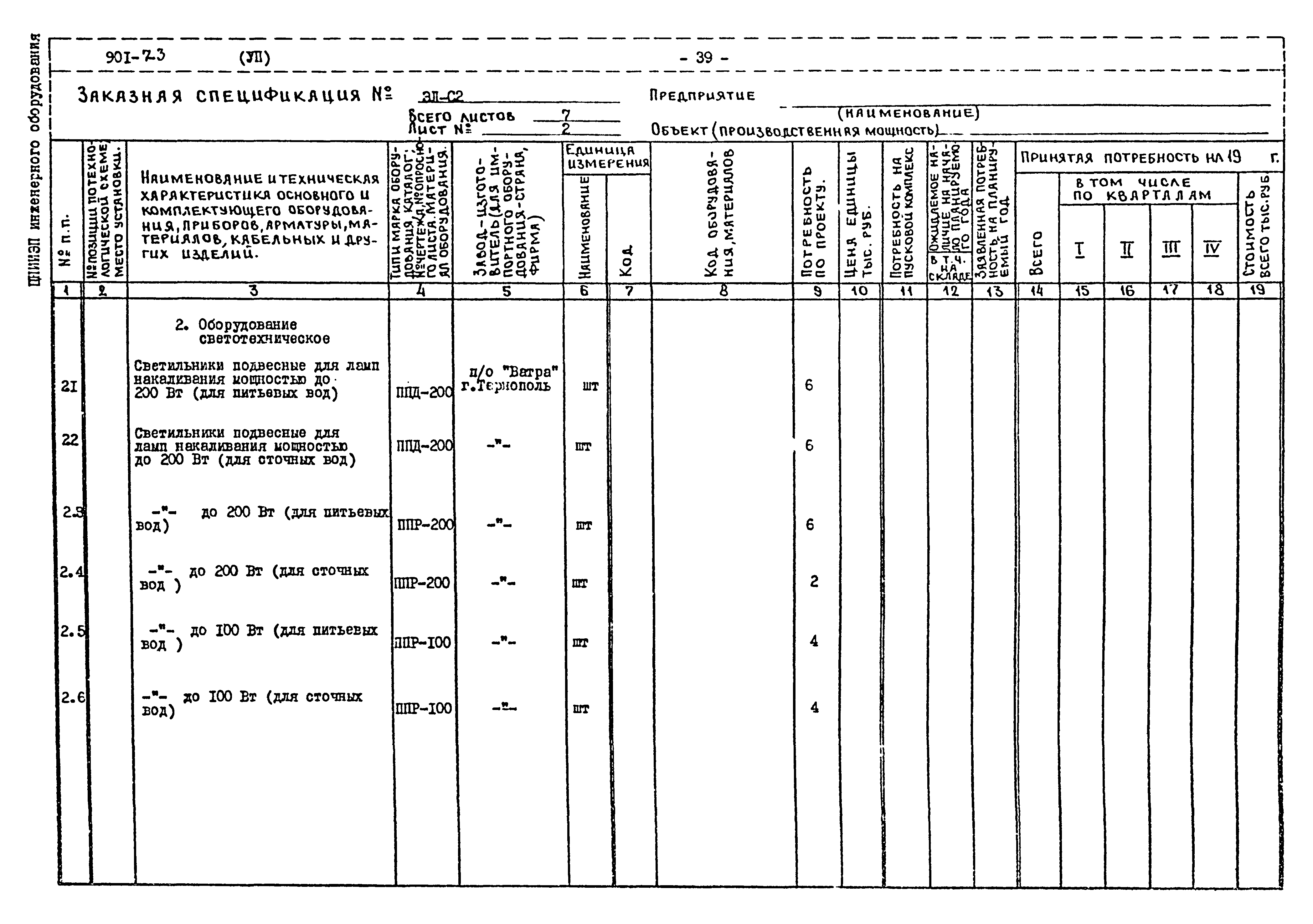 Типовой проект 901-7-3