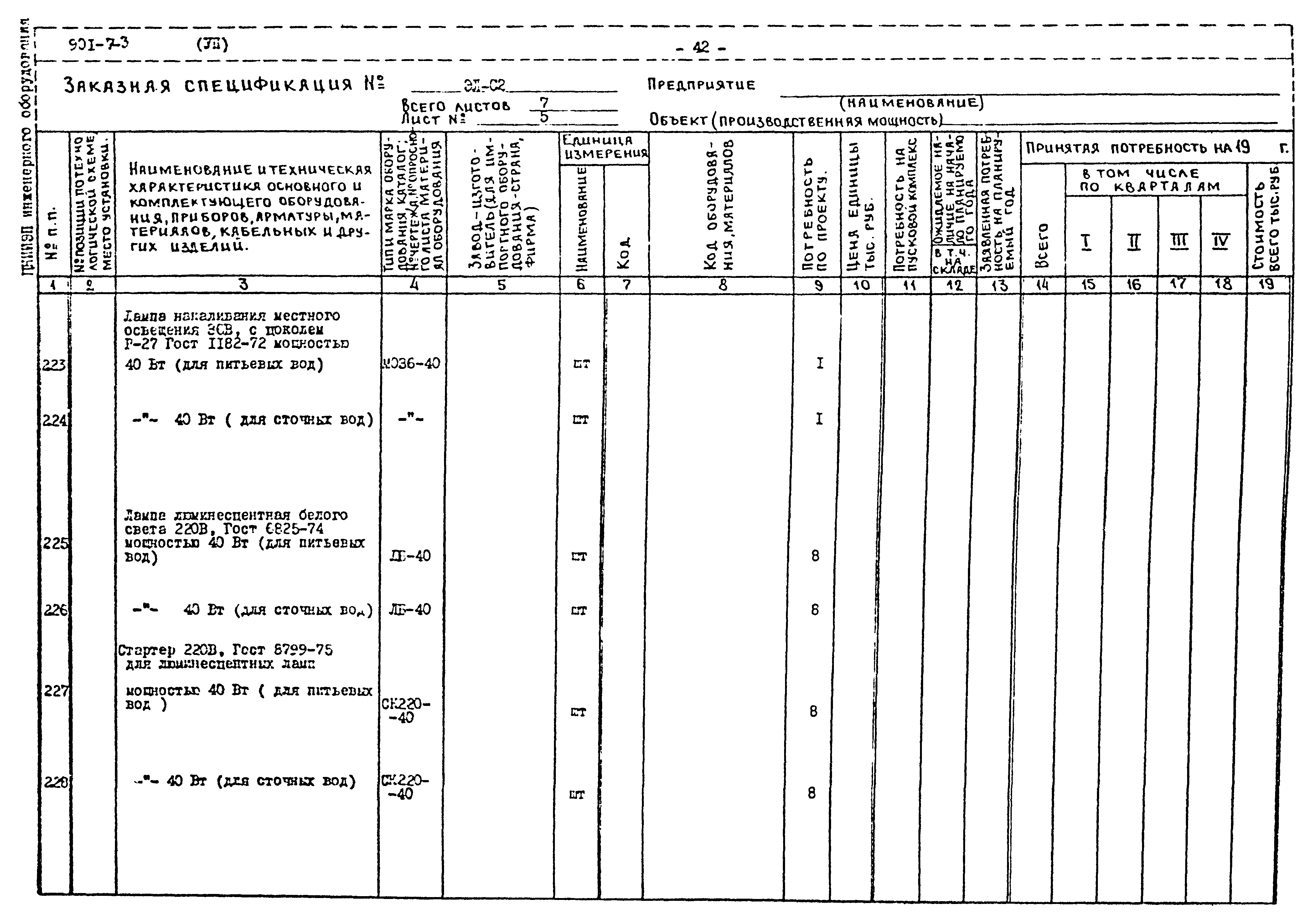 Типовой проект 901-7-3