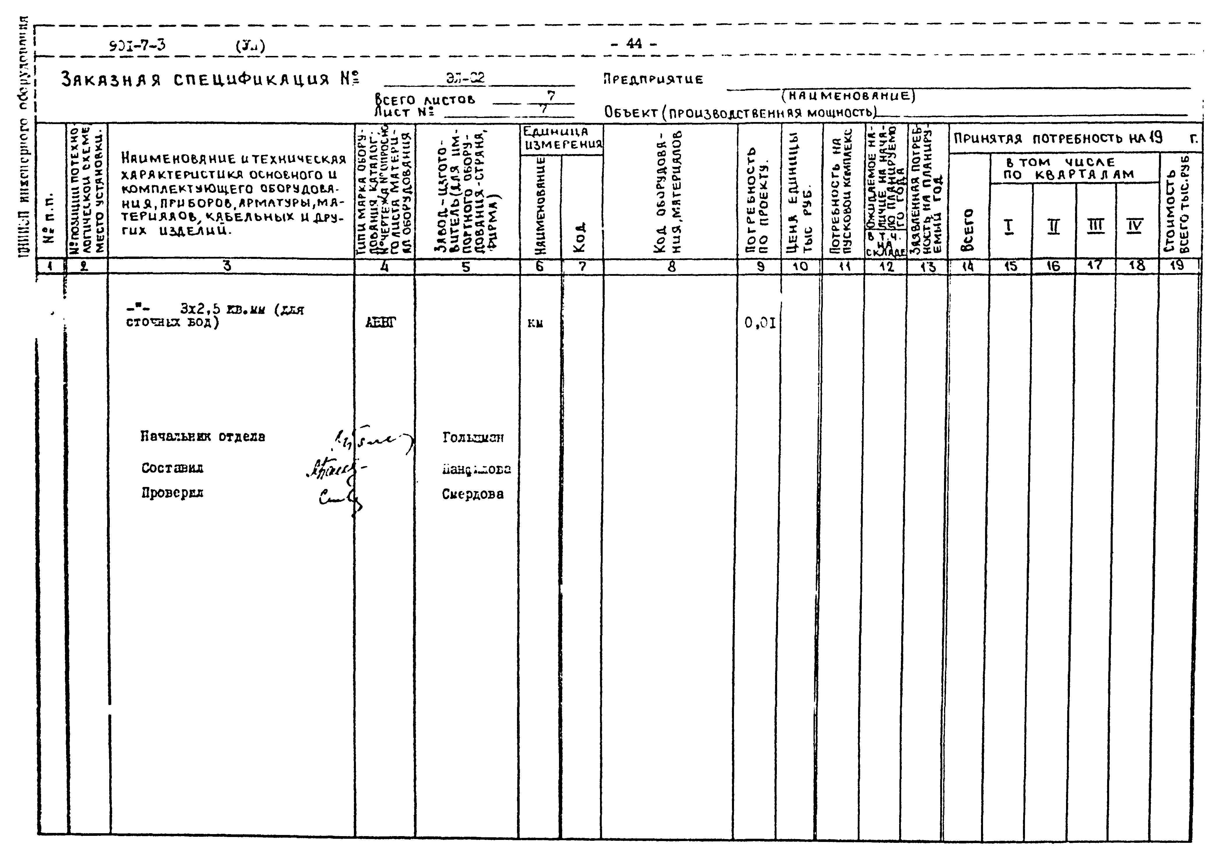 Типовой проект 901-7-3