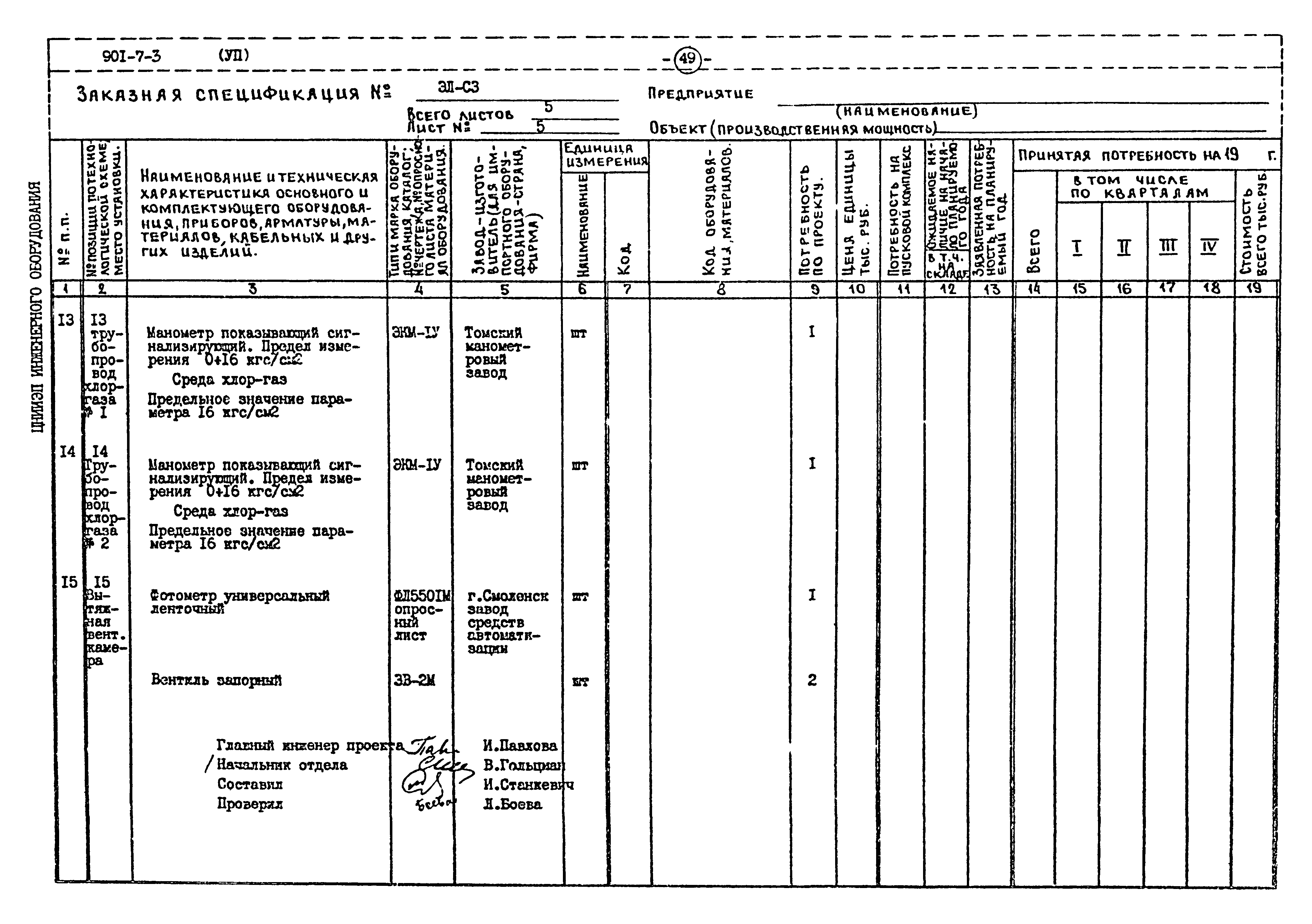 Типовой проект 901-7-3