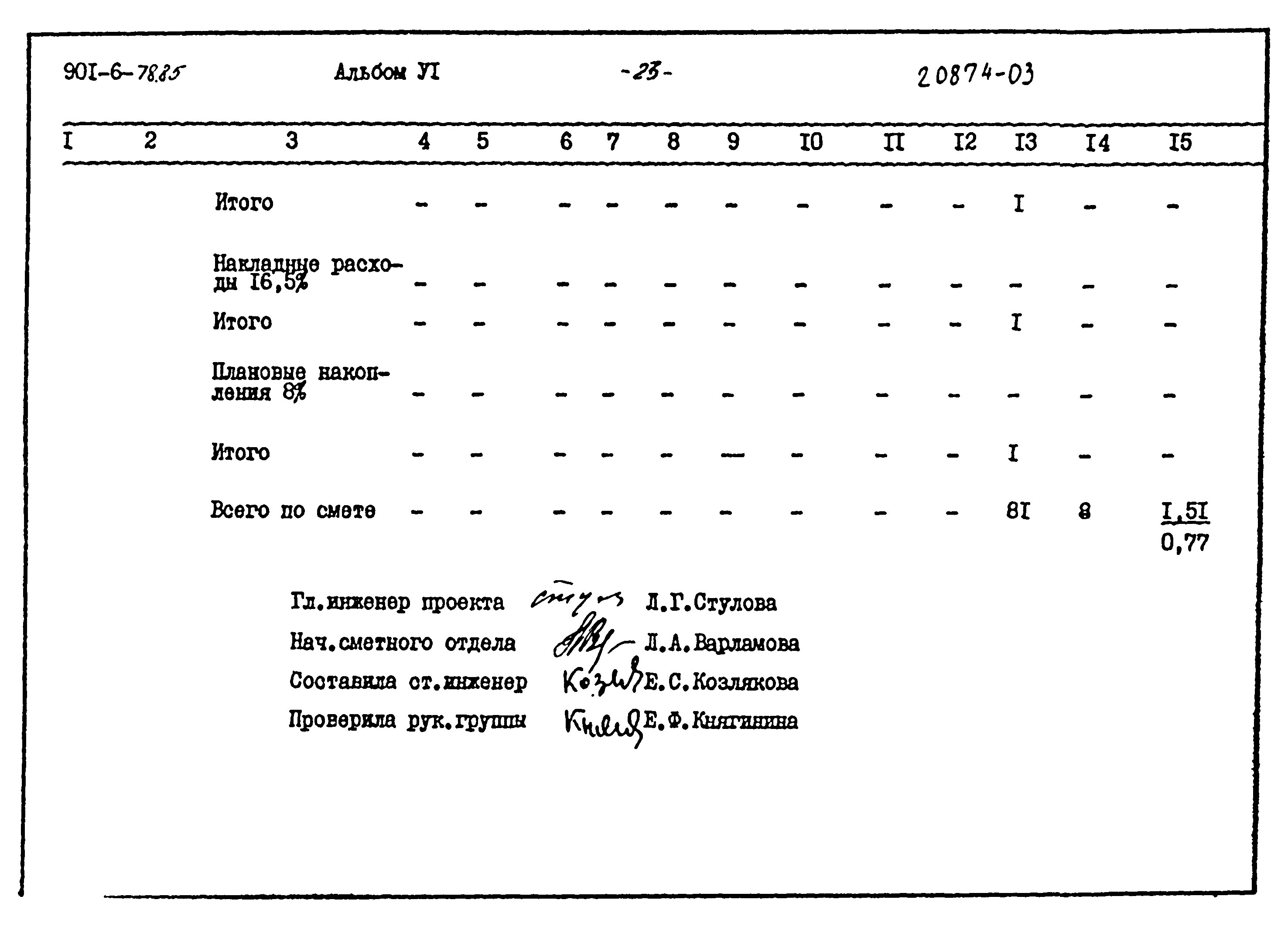 Типовой проект 901-6-78.85