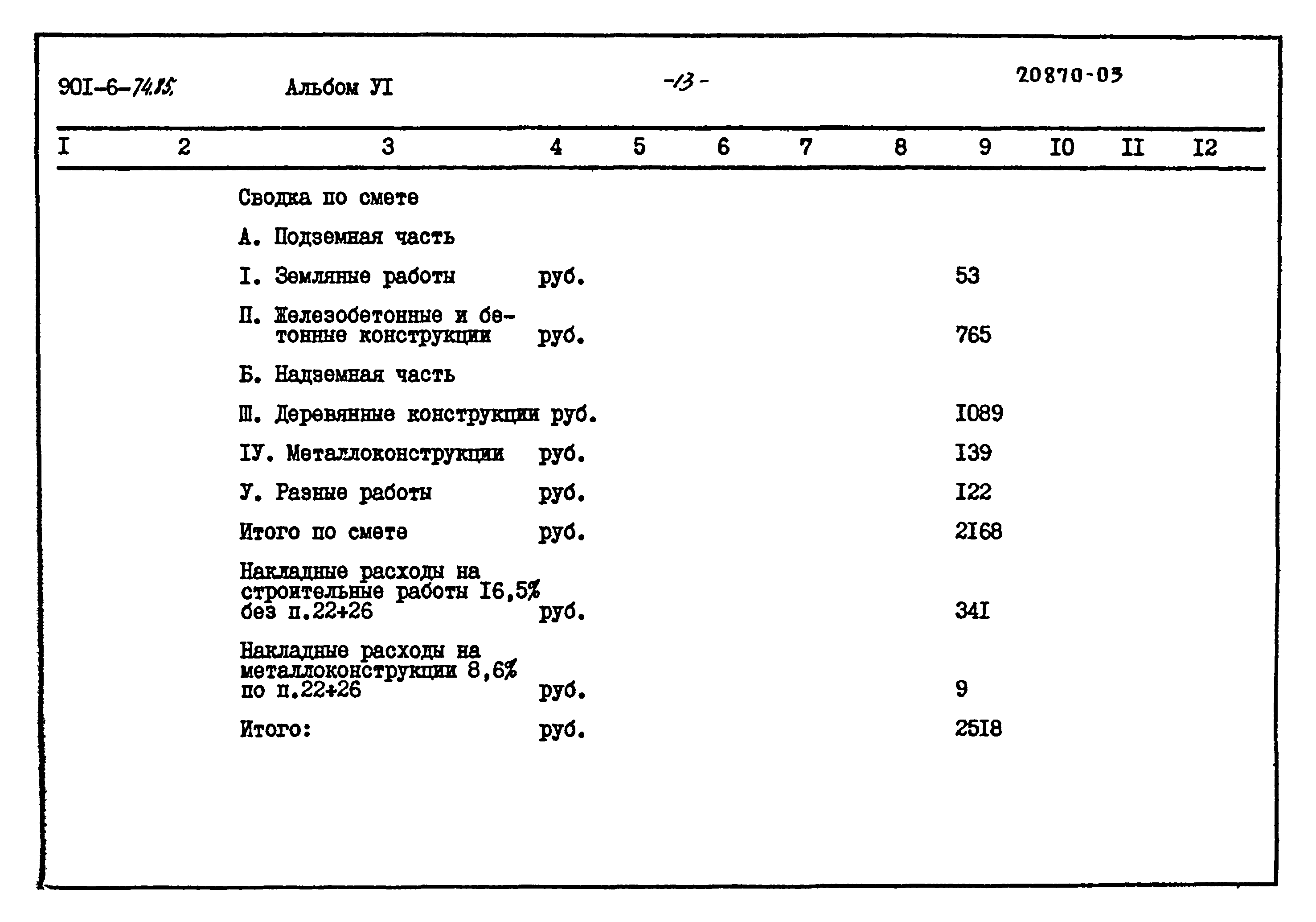 Типовой проект 901-6-74.85