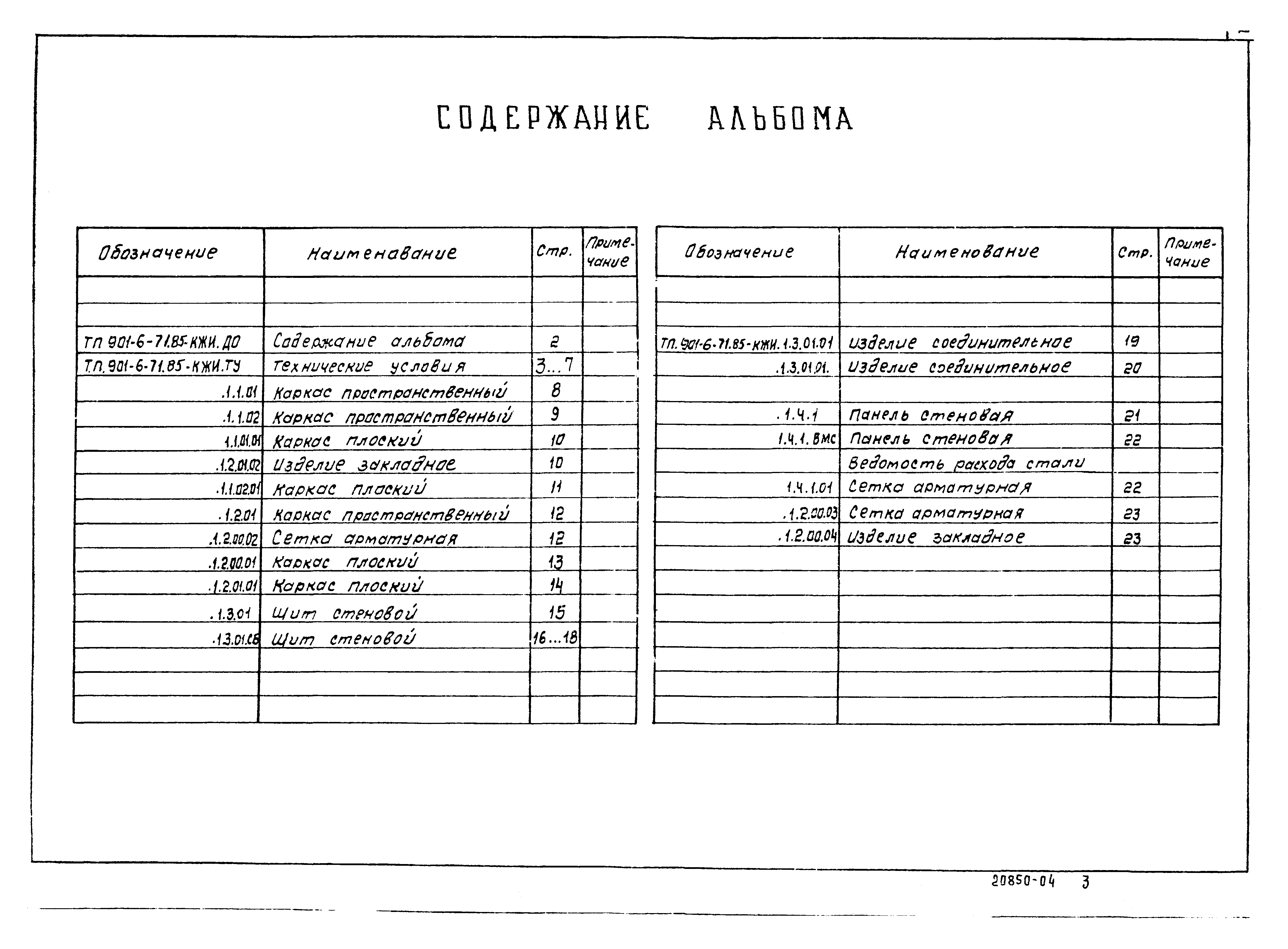 Типовой проект 901-6-72.85