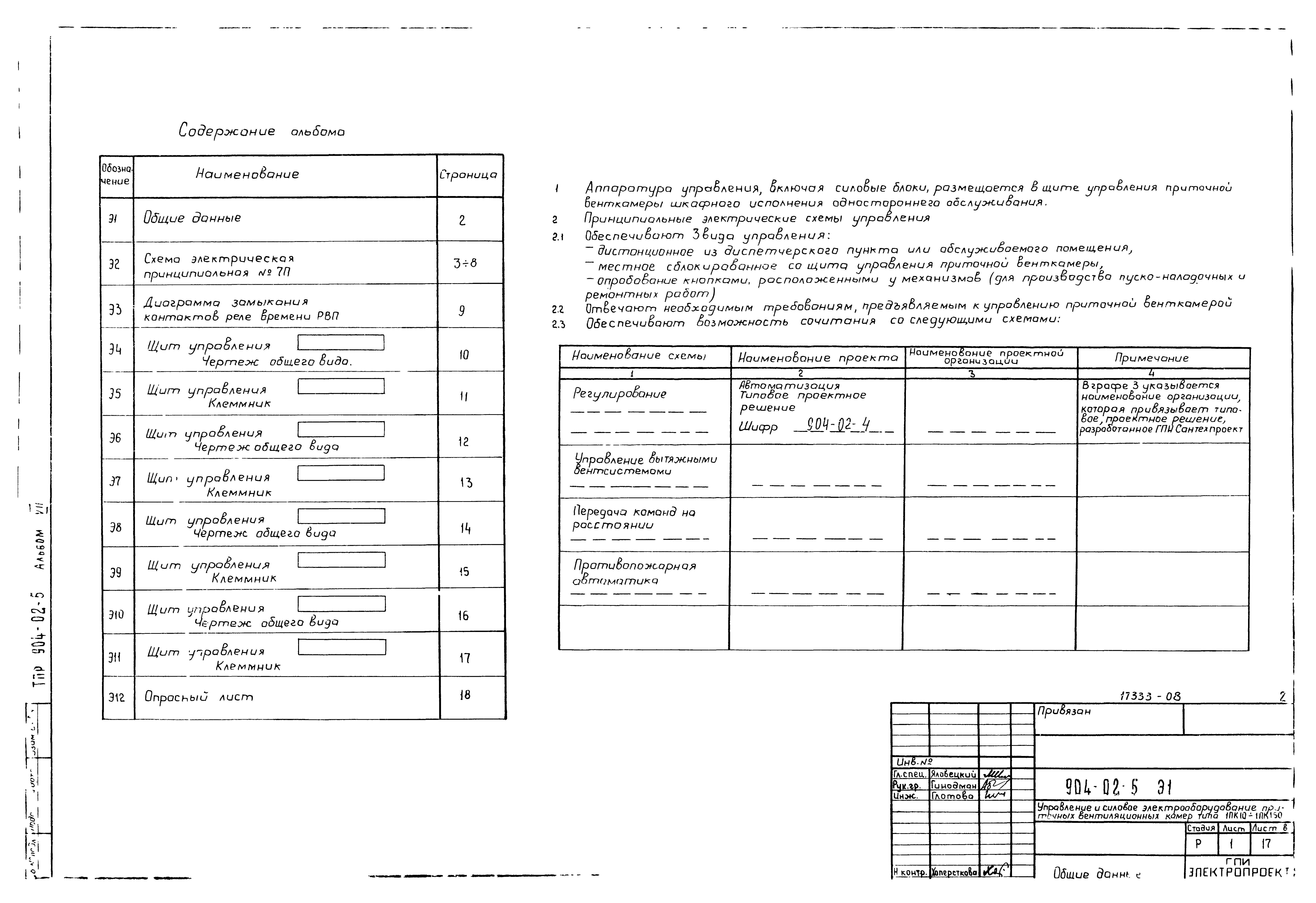 Типовые проектные решения 904-02-5