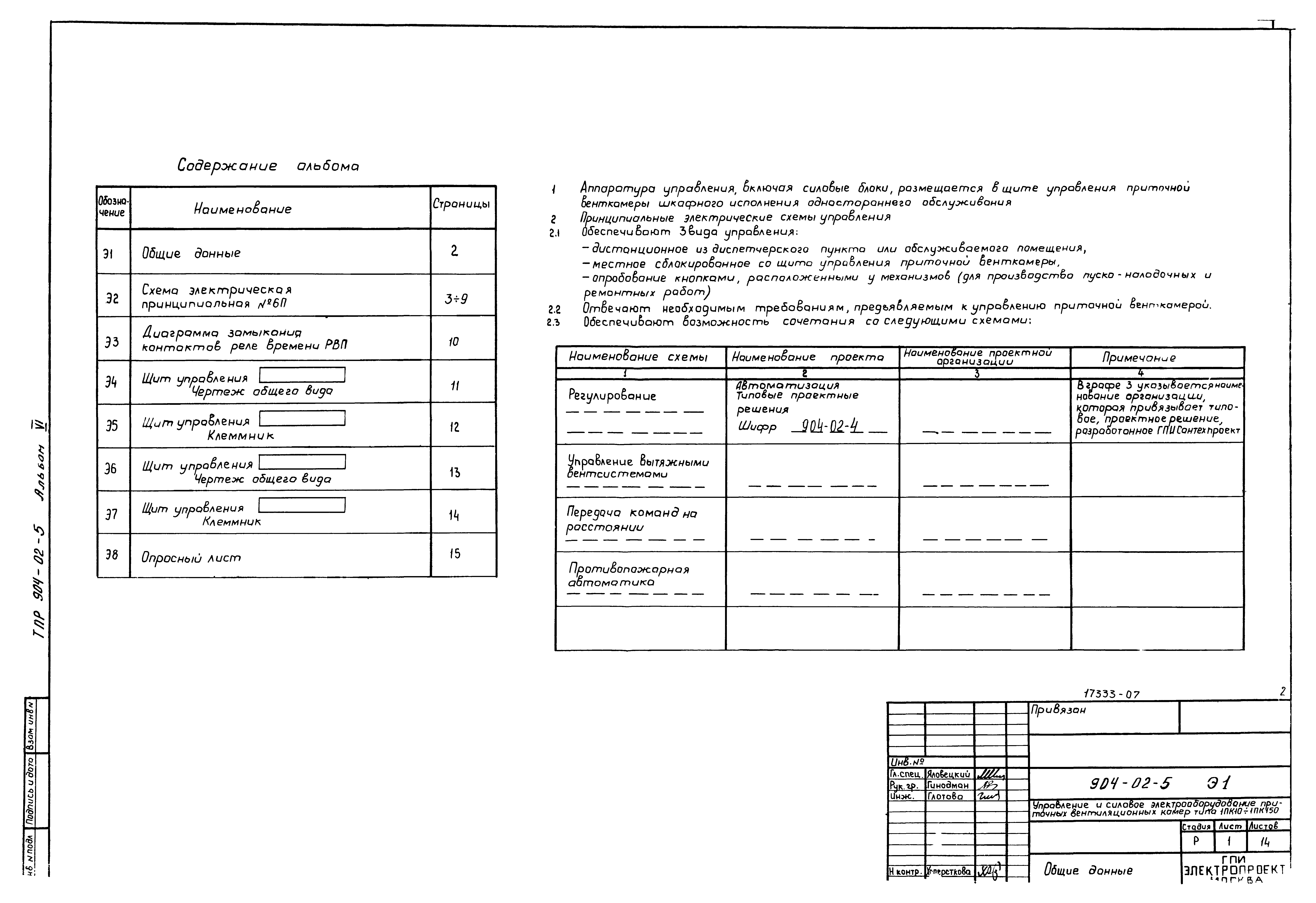 Типовые проектные решения 904-02-5