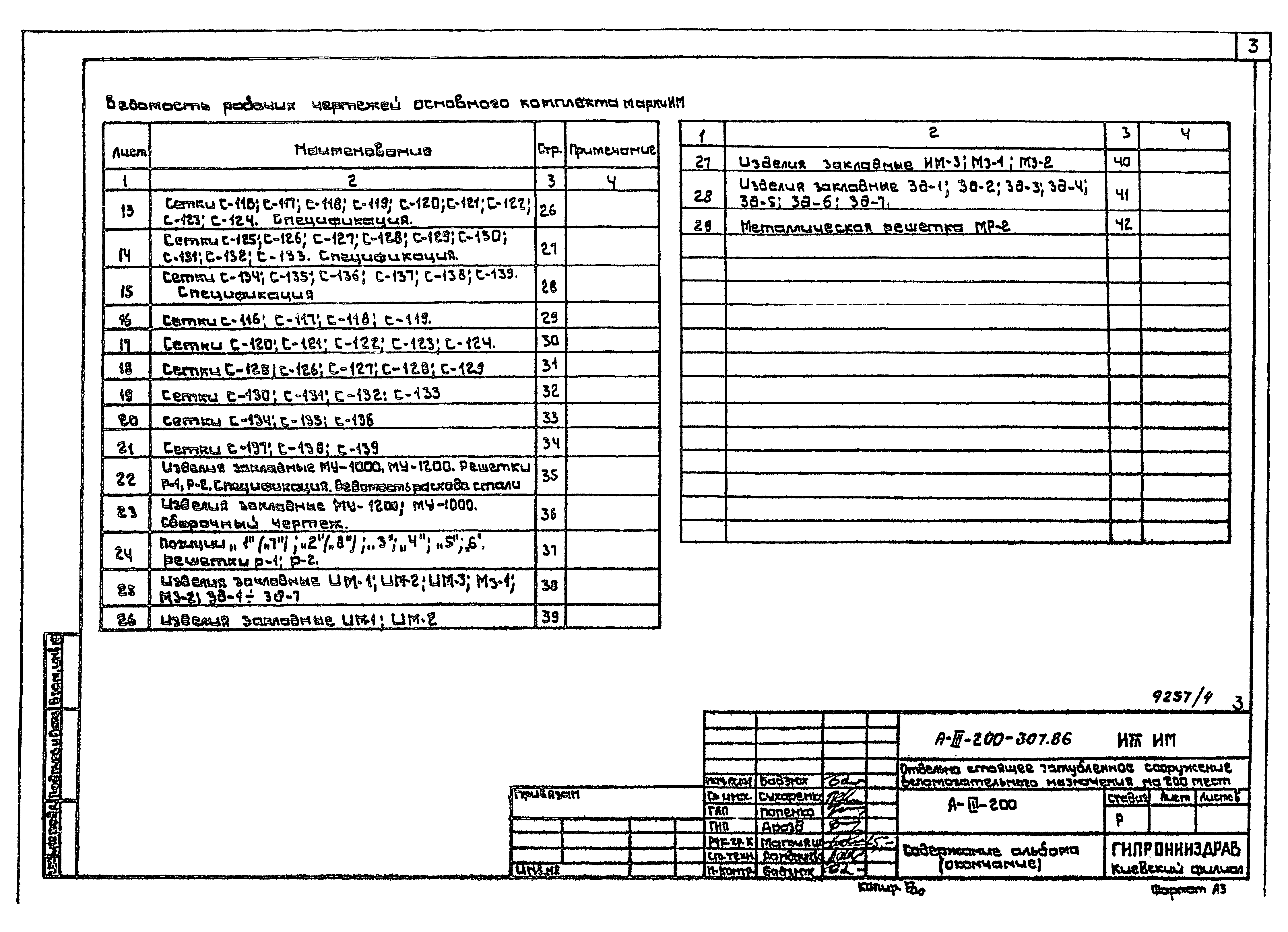 Типовой проект А-III-200-307.86