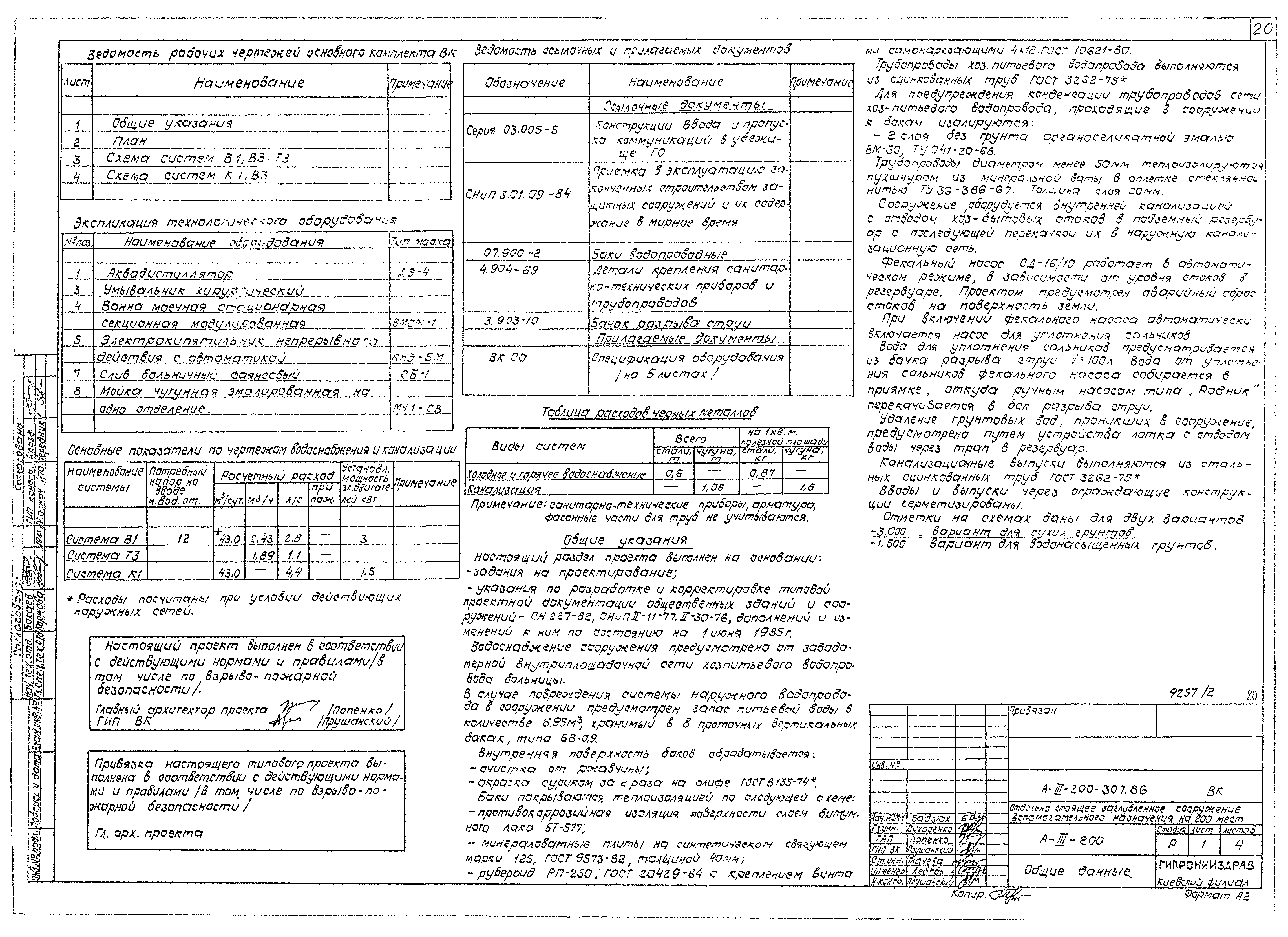 Типовой проект А-III-200-307.86