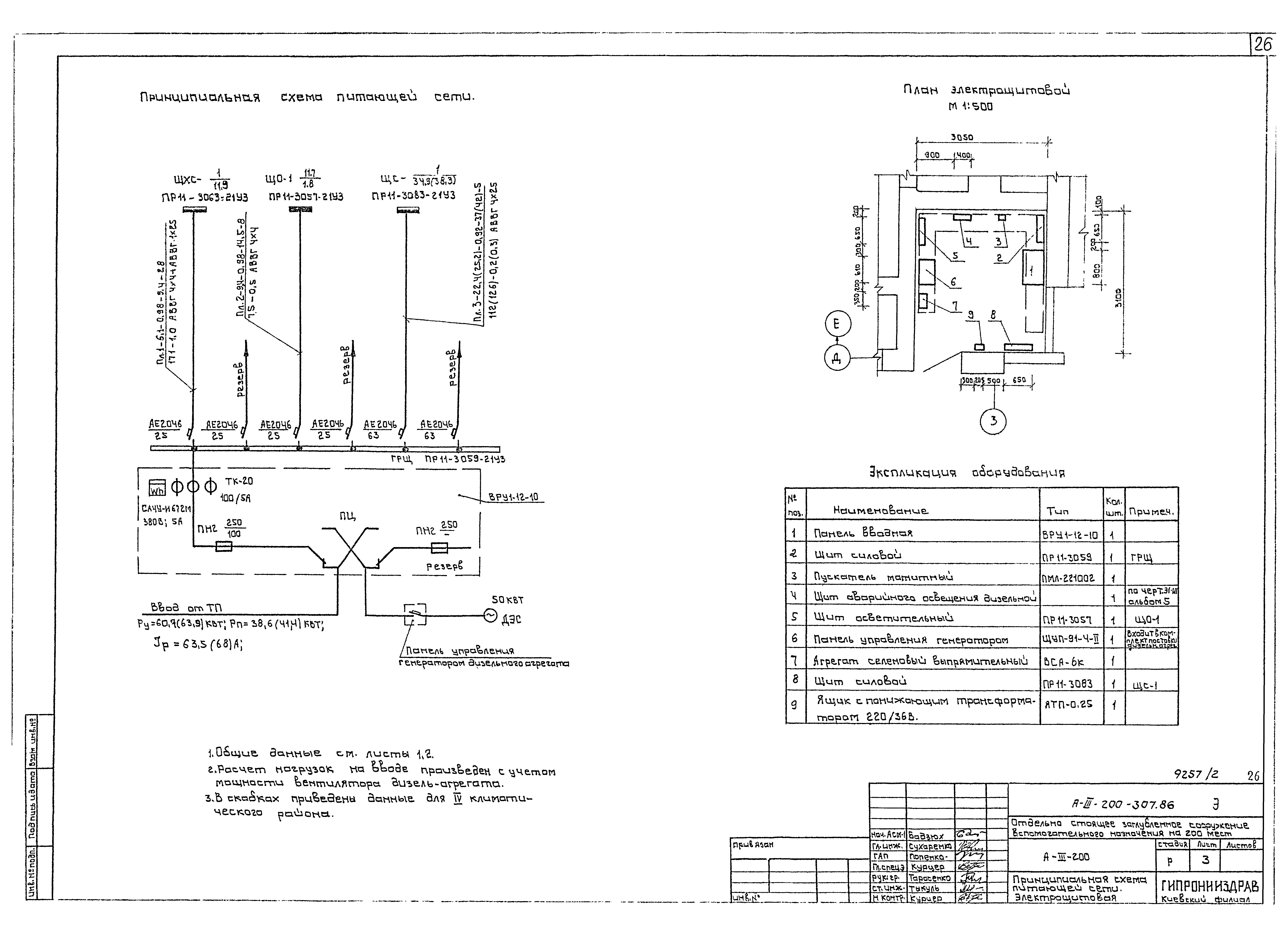 Типовой проект А-III-200-307.86