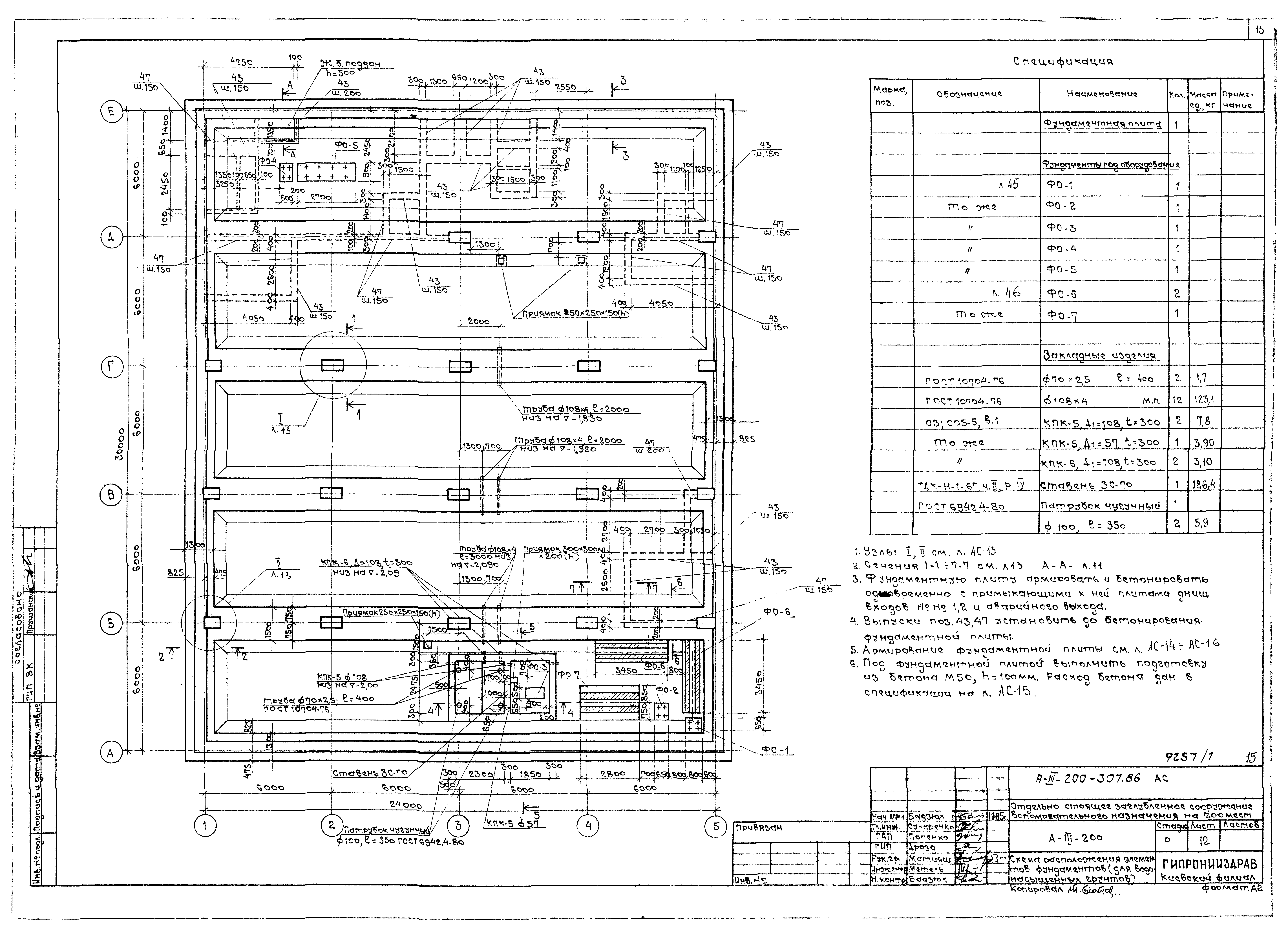 Типовой проект А-III-200-307.86