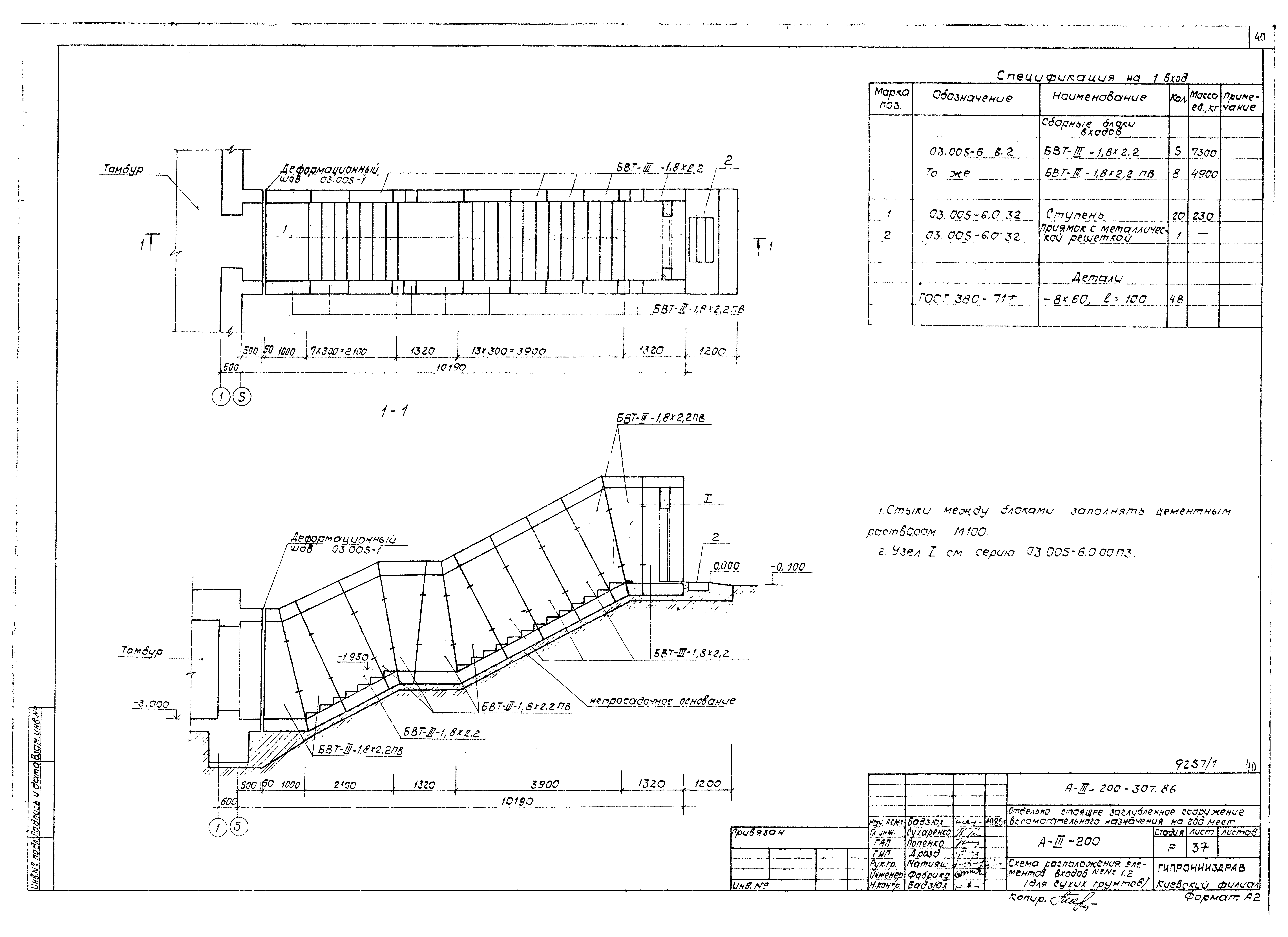 Типовой проект А-III-200-307.86