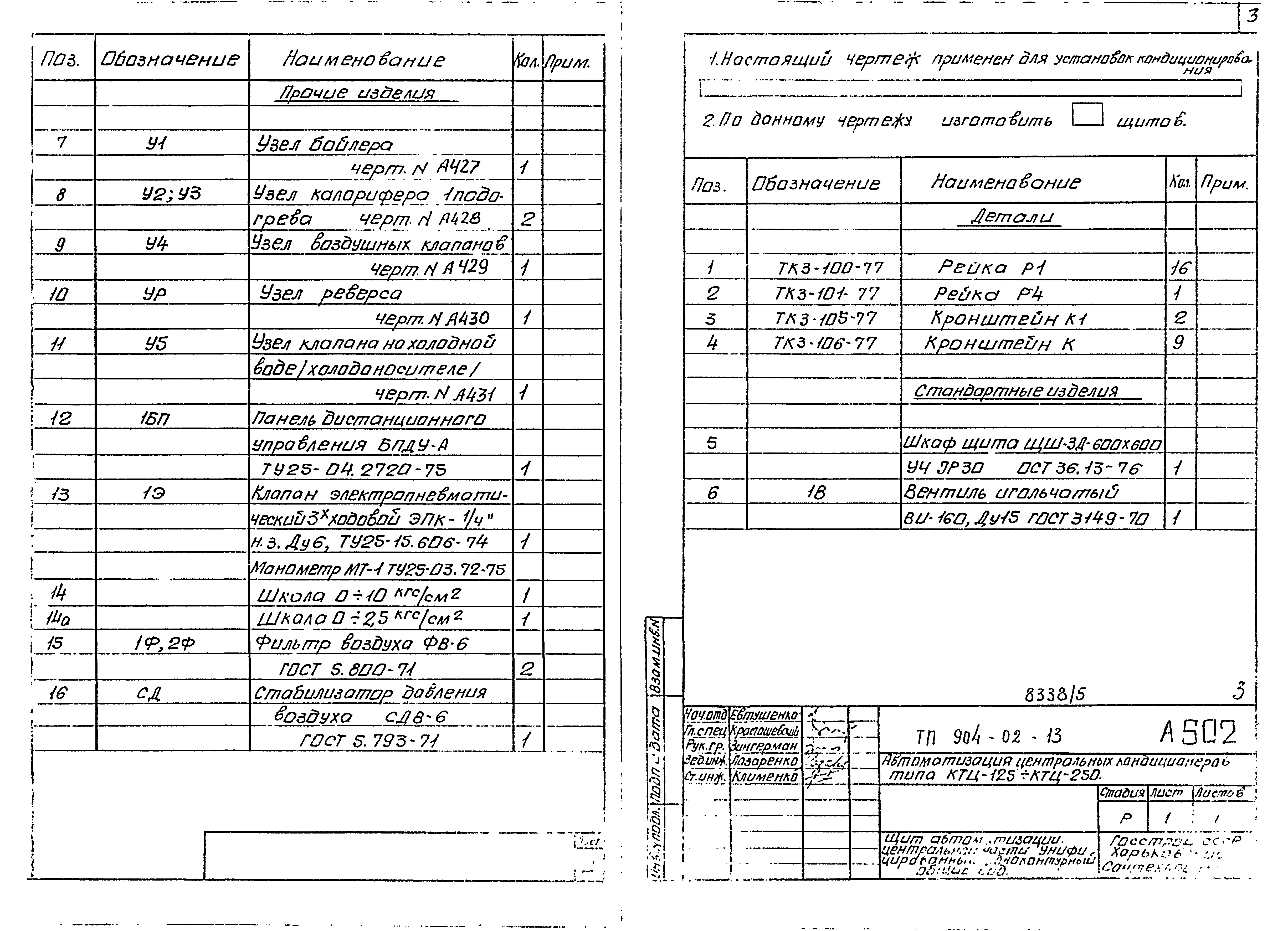 Типовые проектные решения 904-02-13