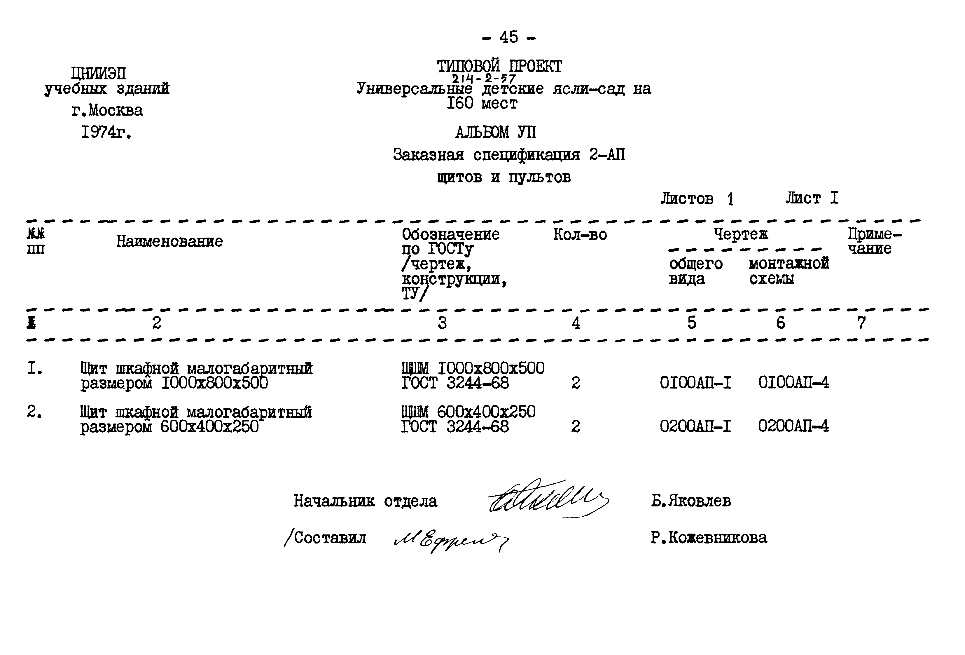 Типовой проект 214-2-57