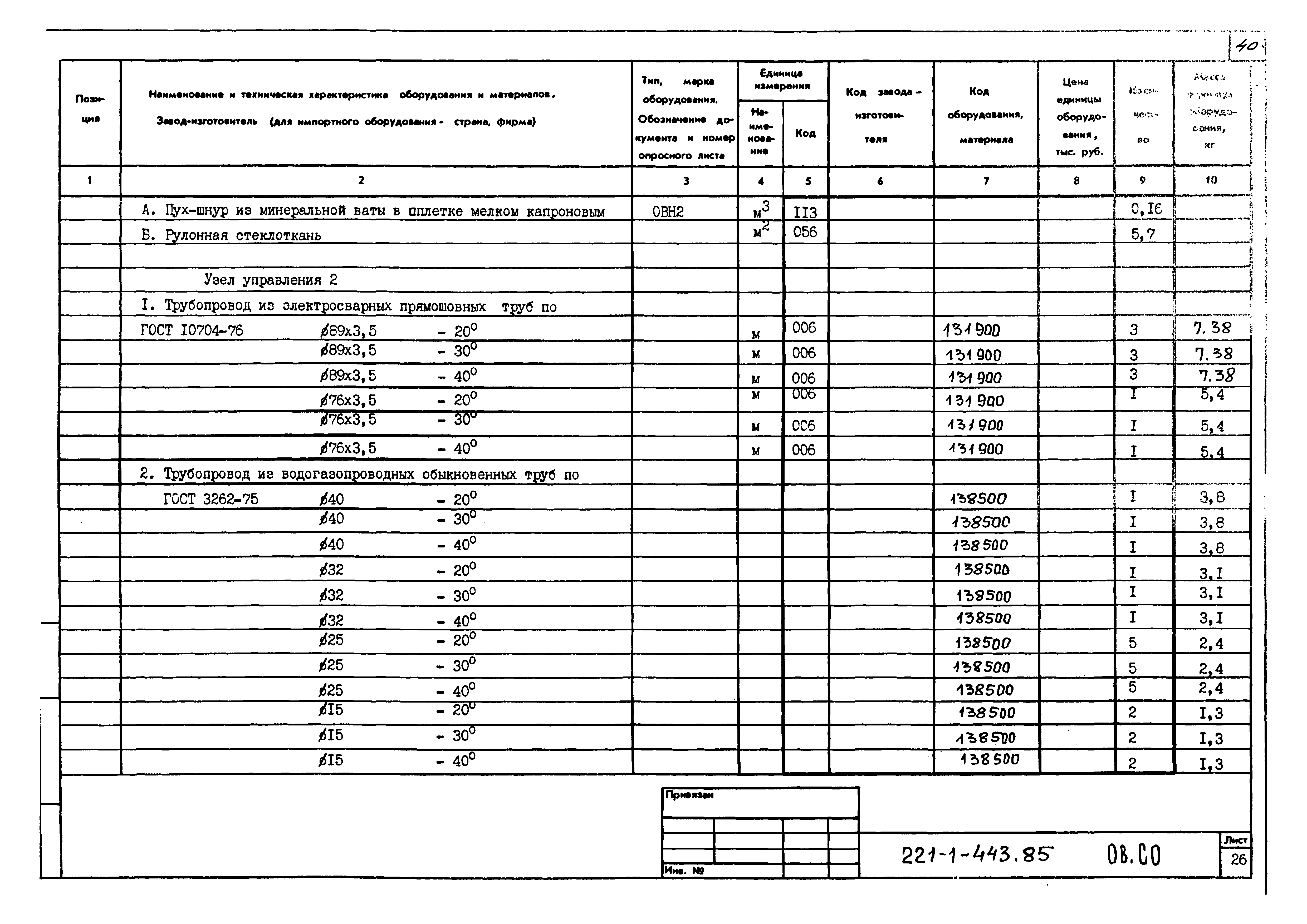 Типовой проект 221-1-443.85