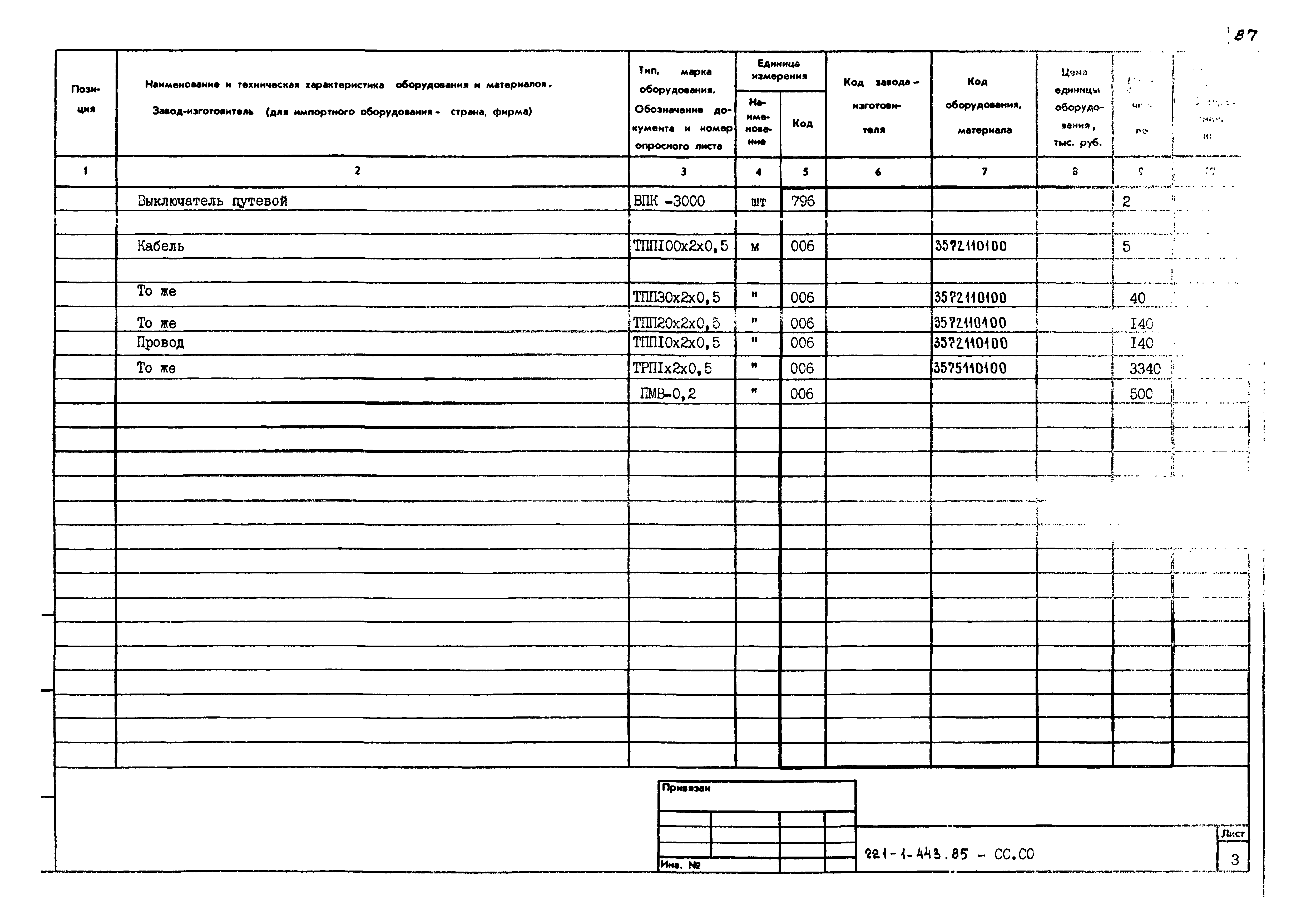 Типовой проект 221-1-443.85
