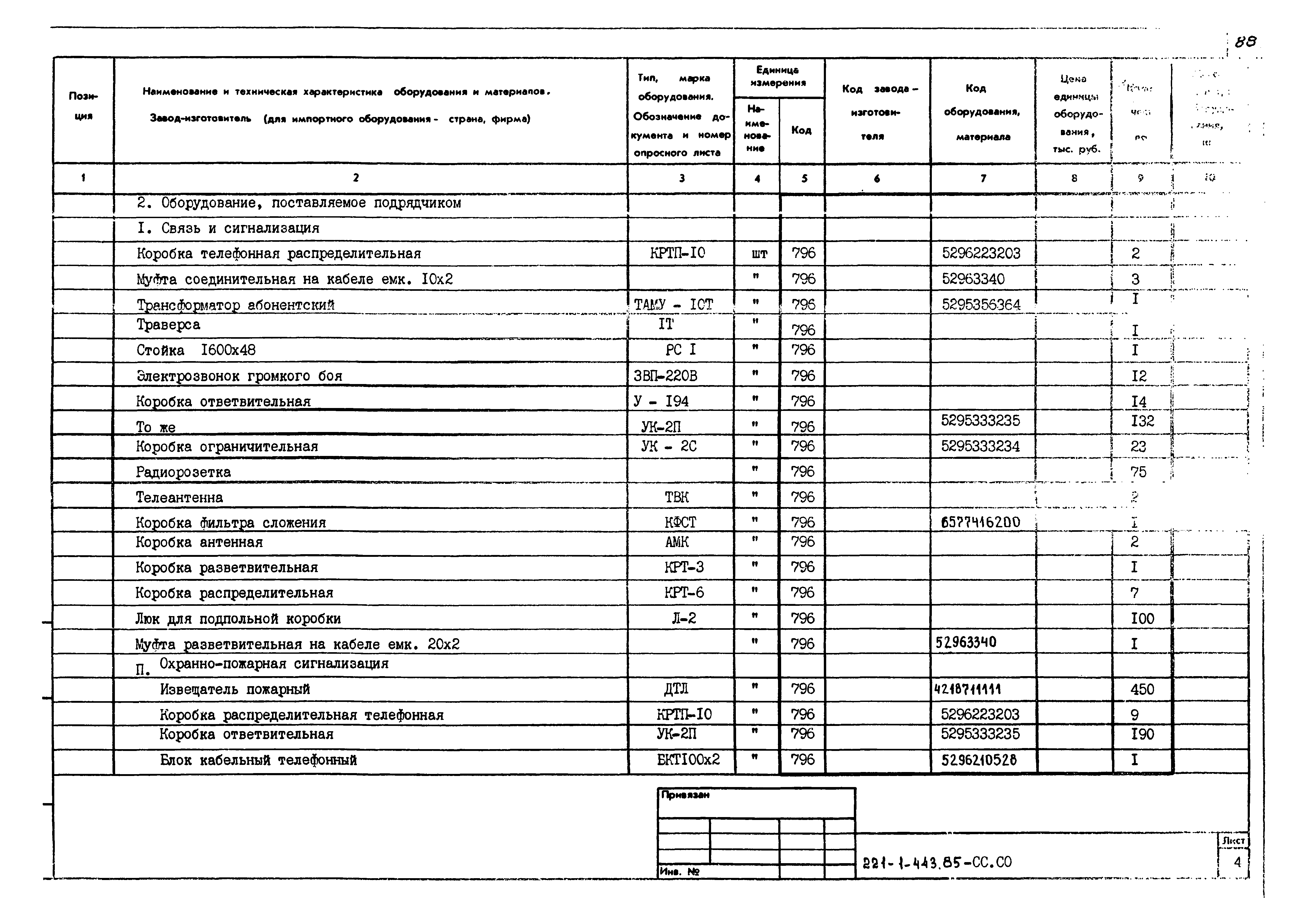Типовой проект 221-1-443.85