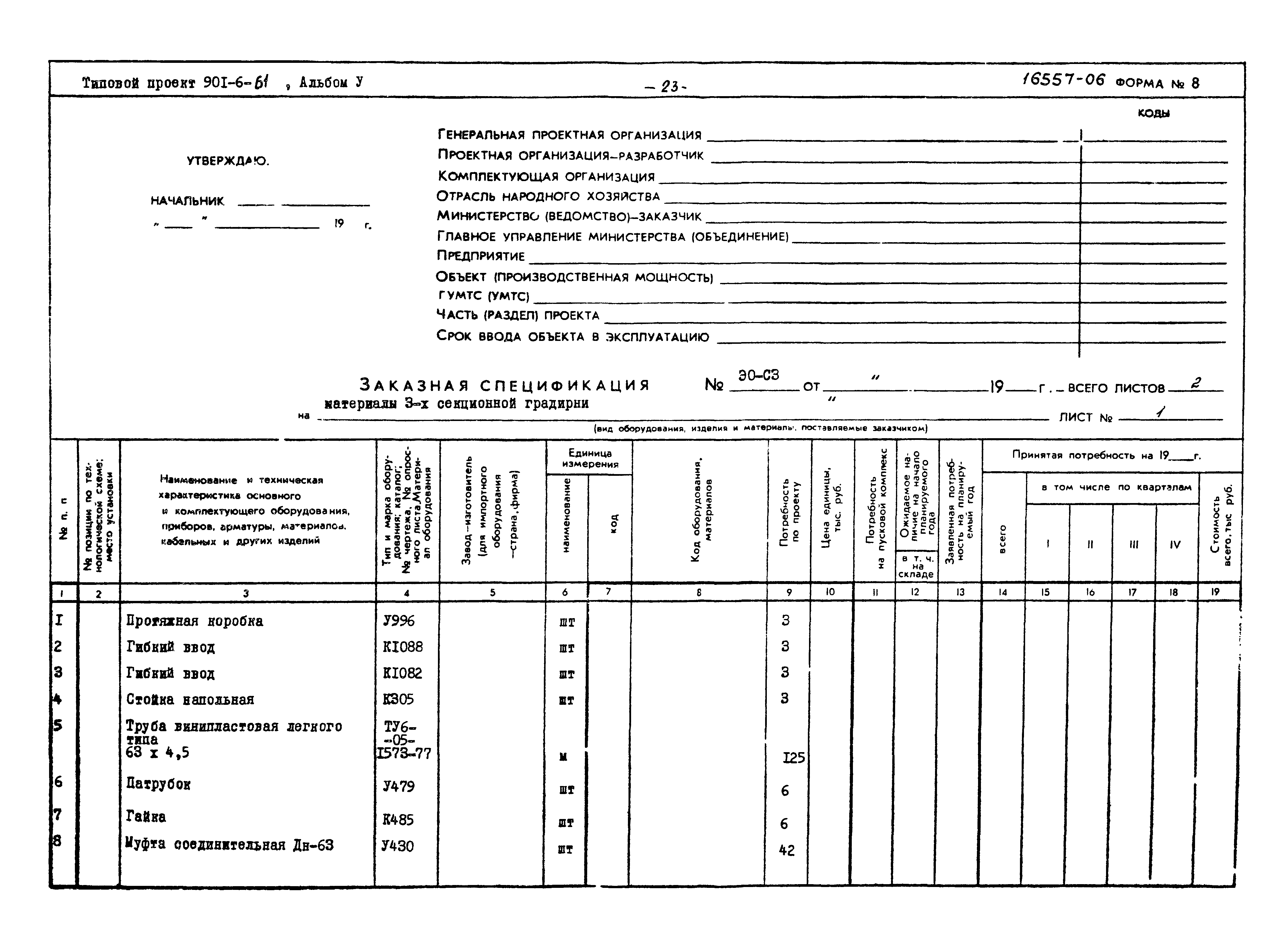 Типовой проект 901-6-61