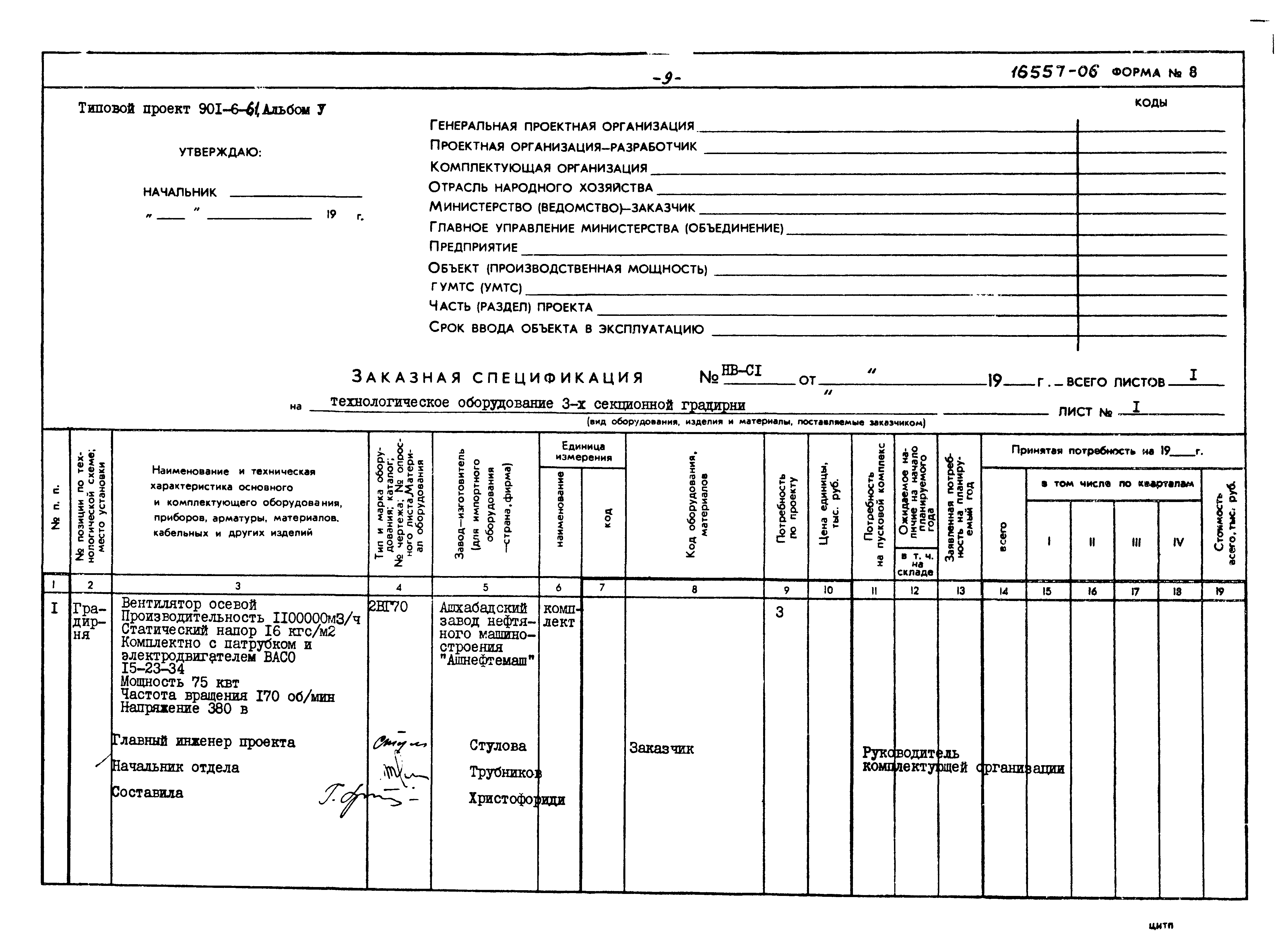 Типовой проект 901-6-61