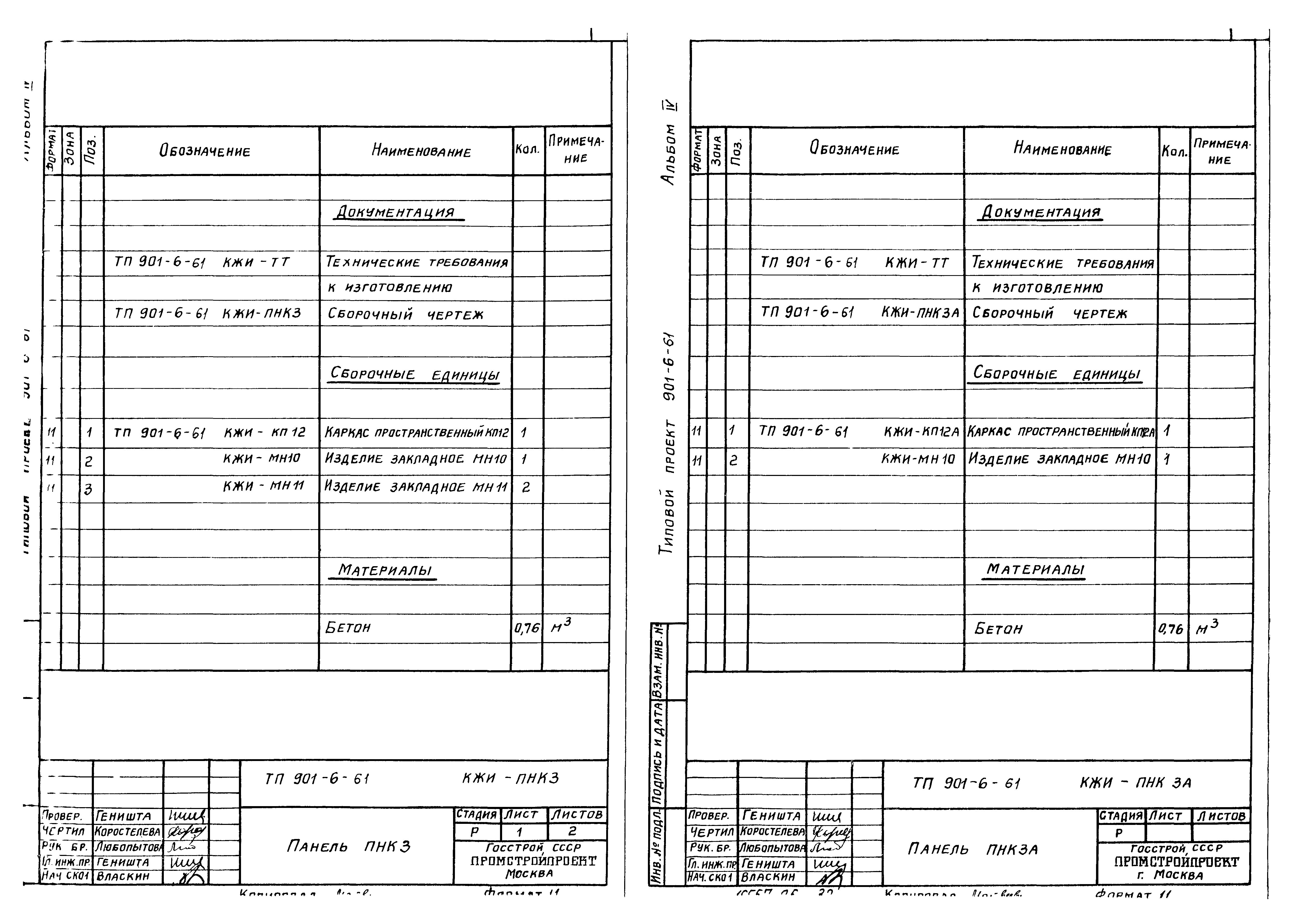 Типовой проект 901-6-61