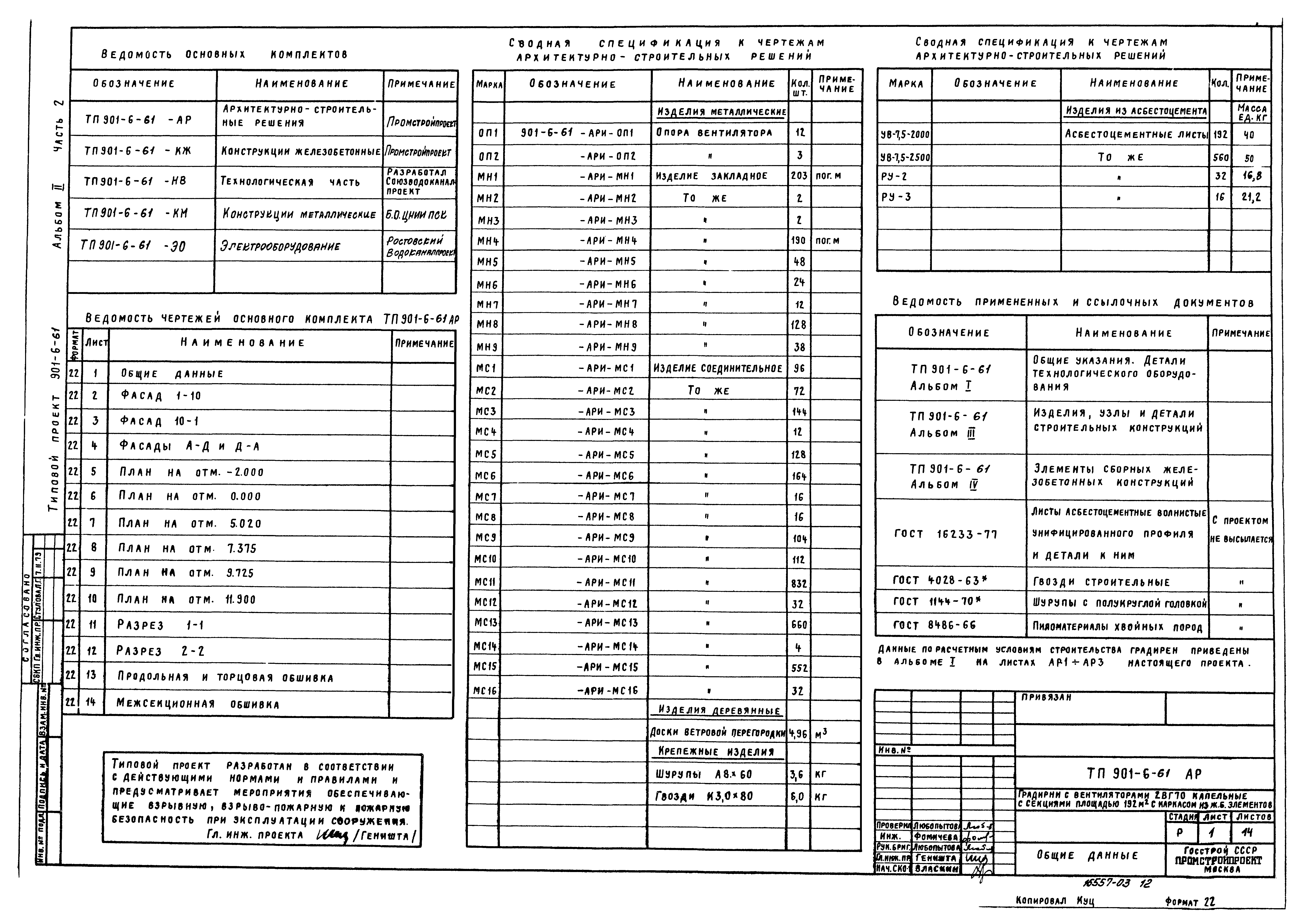 Типовой проект 901-6-61