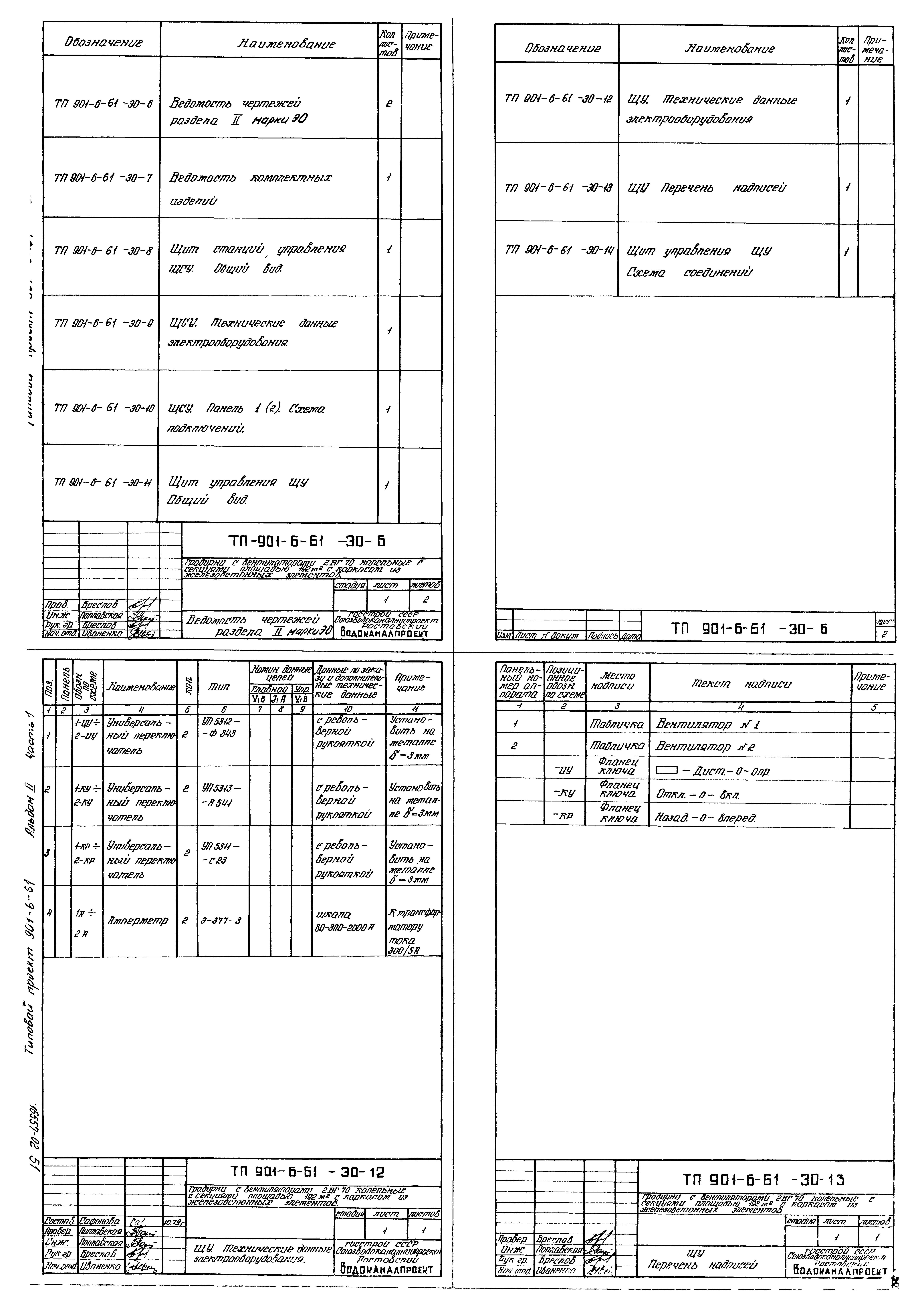 Типовой проект 901-6-61