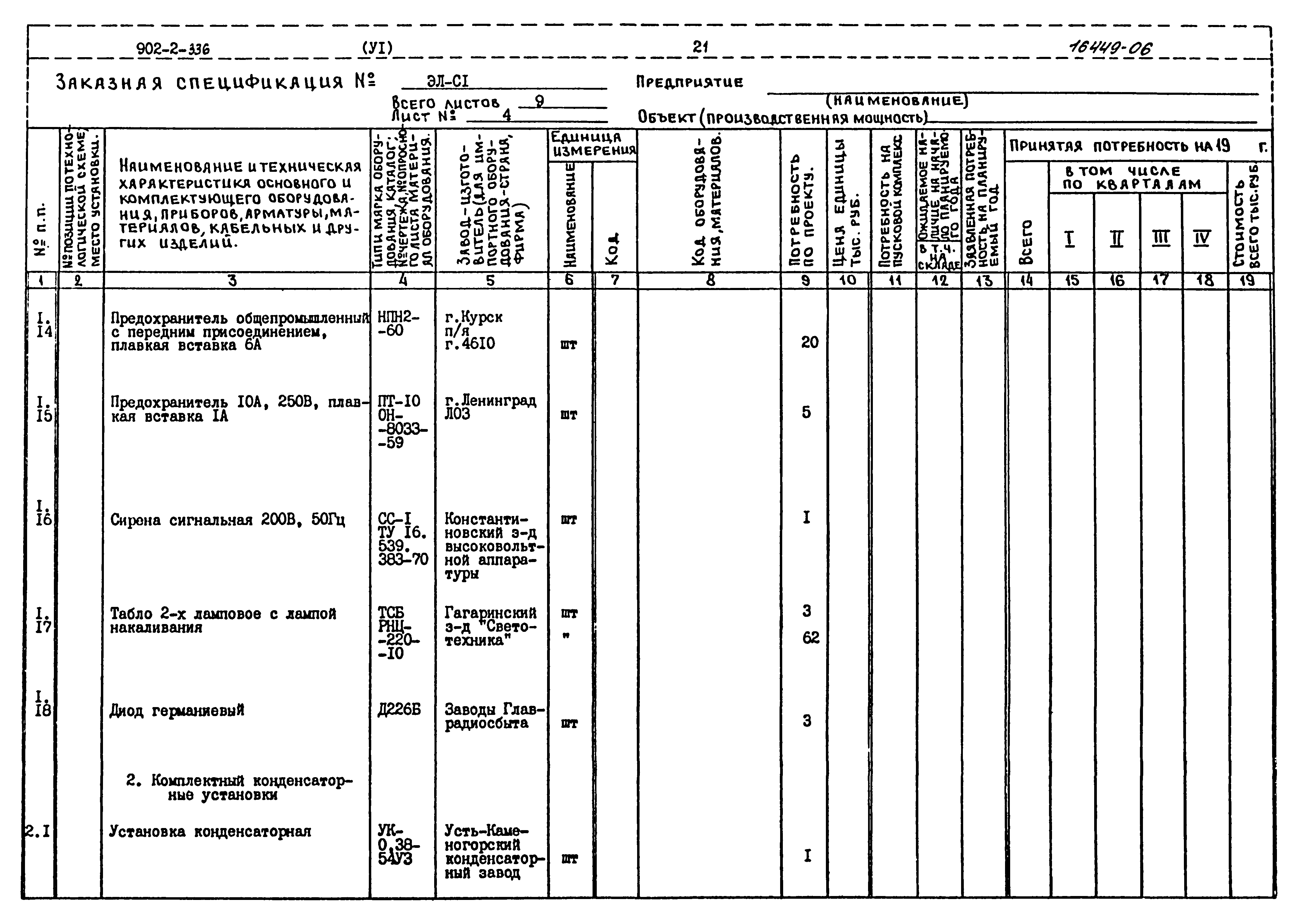 Типовой проект 902-2-336